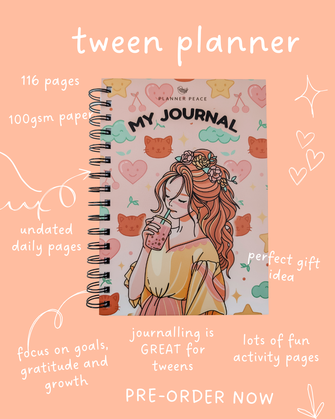 NEW Tween Journal for 9-13 year olds