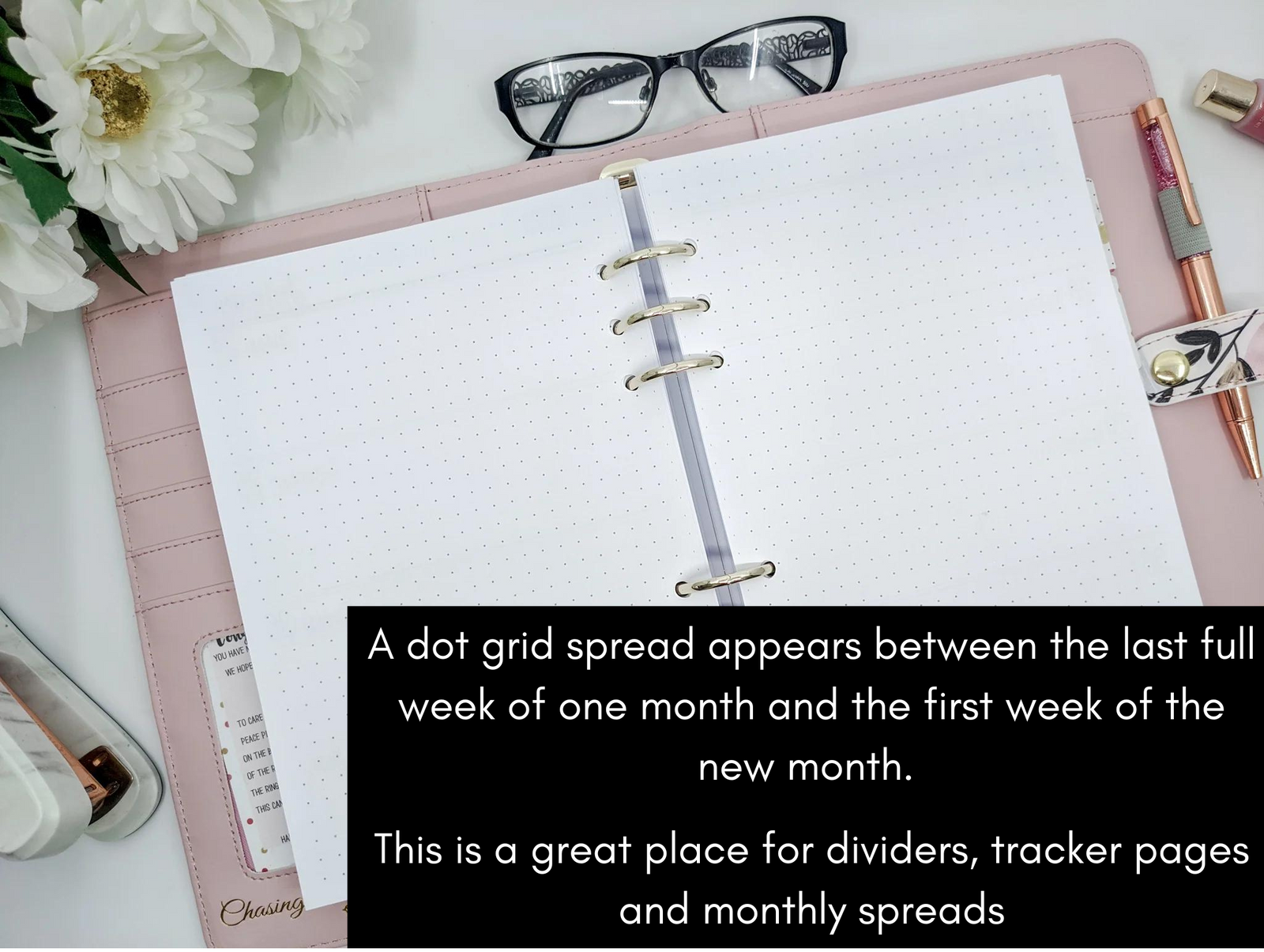 A5 dot grid planner refill