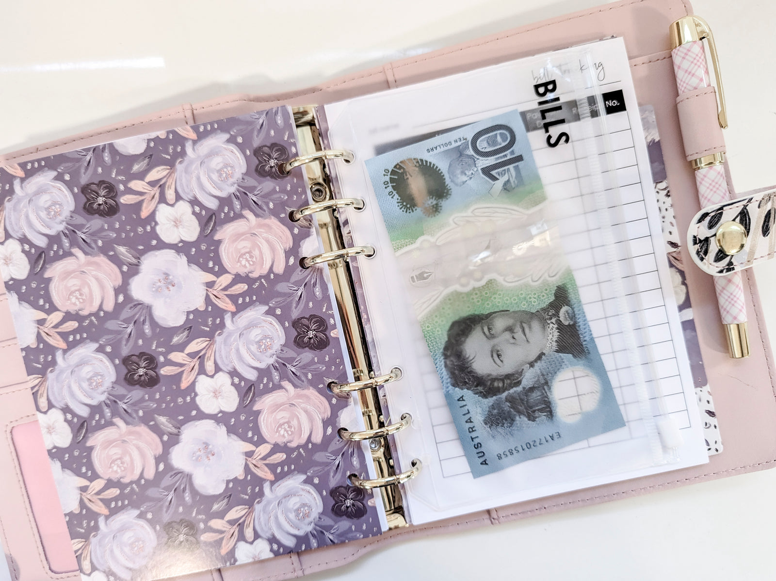 Budget Binder (Cash Envelope Method) - B6 size to fit in your handbag