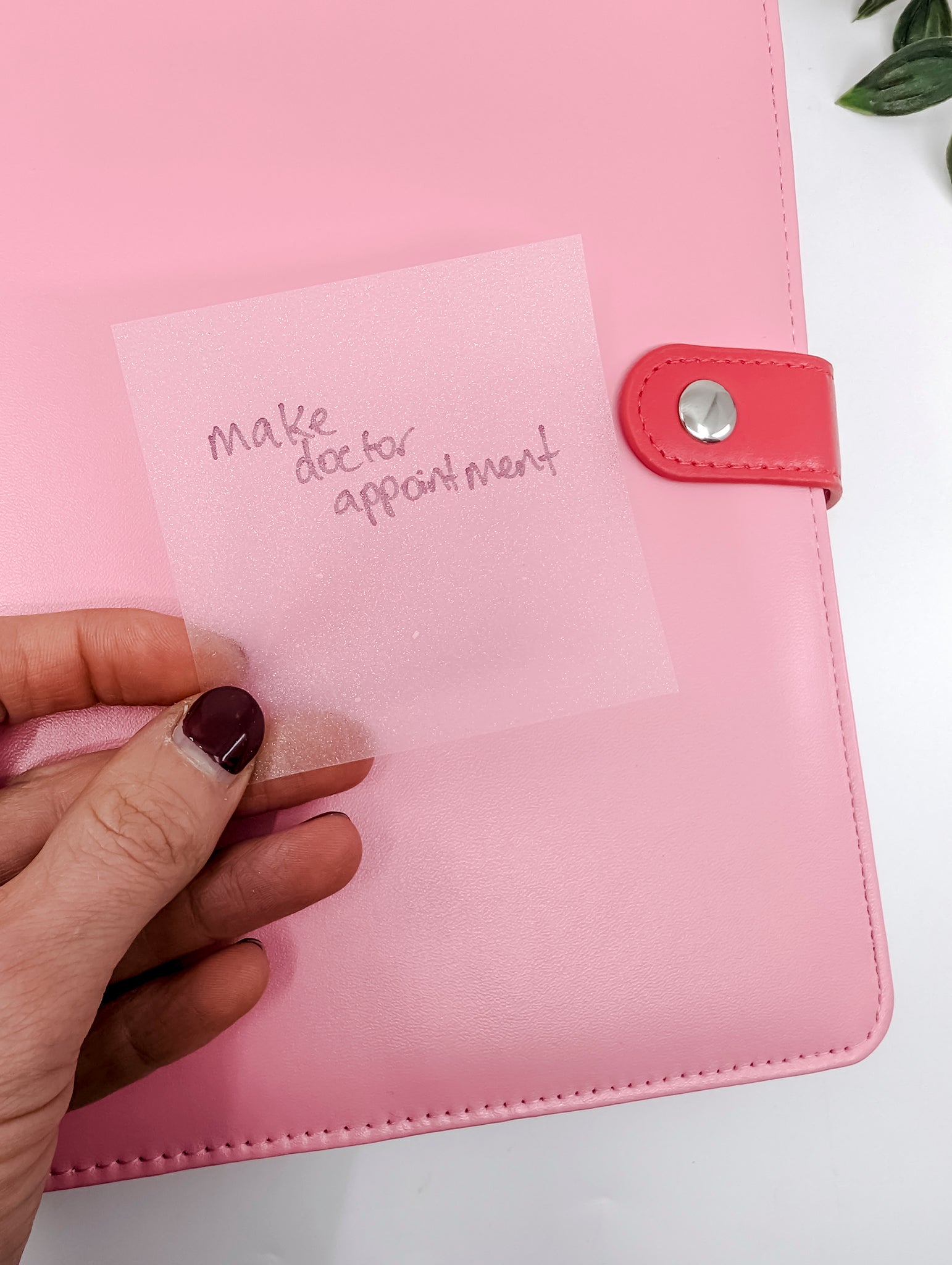 Glitter Transparent Sticky Notes