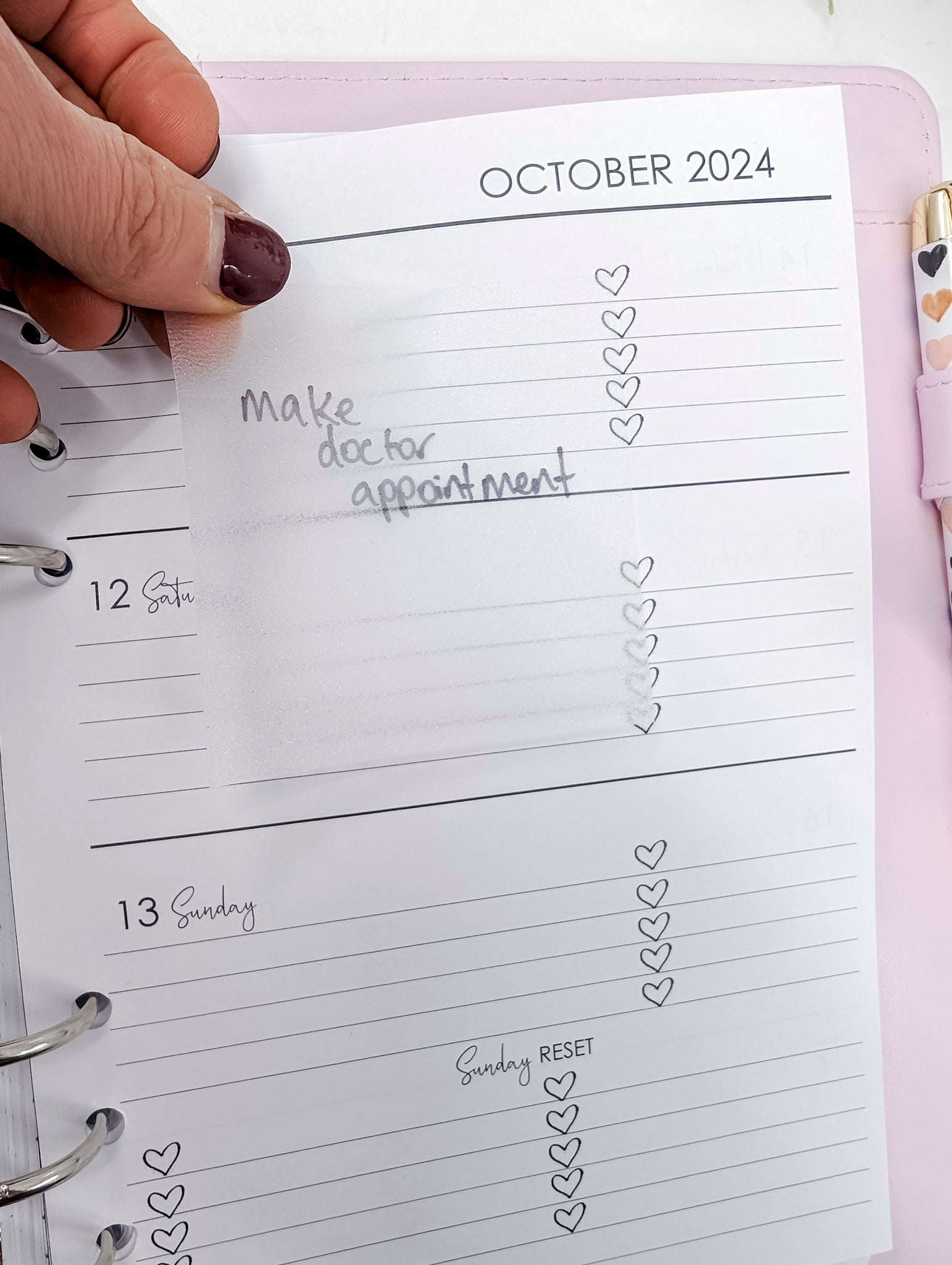 Glitter Transparent Sticky Notes