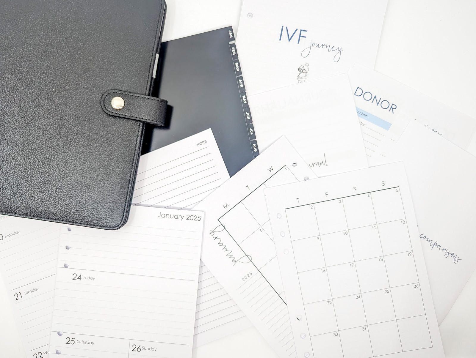 IVF Planner Bundle - Planner and Dividers Included