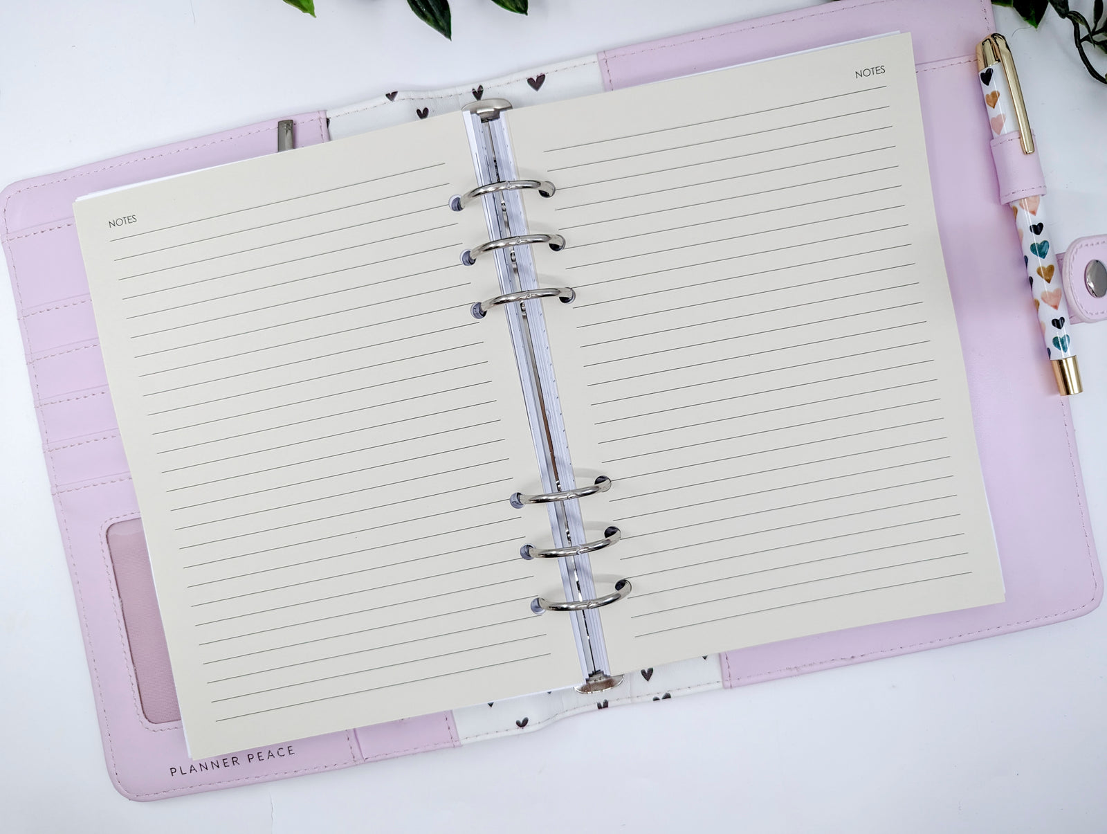 Coloured 125gsm lined notepaper