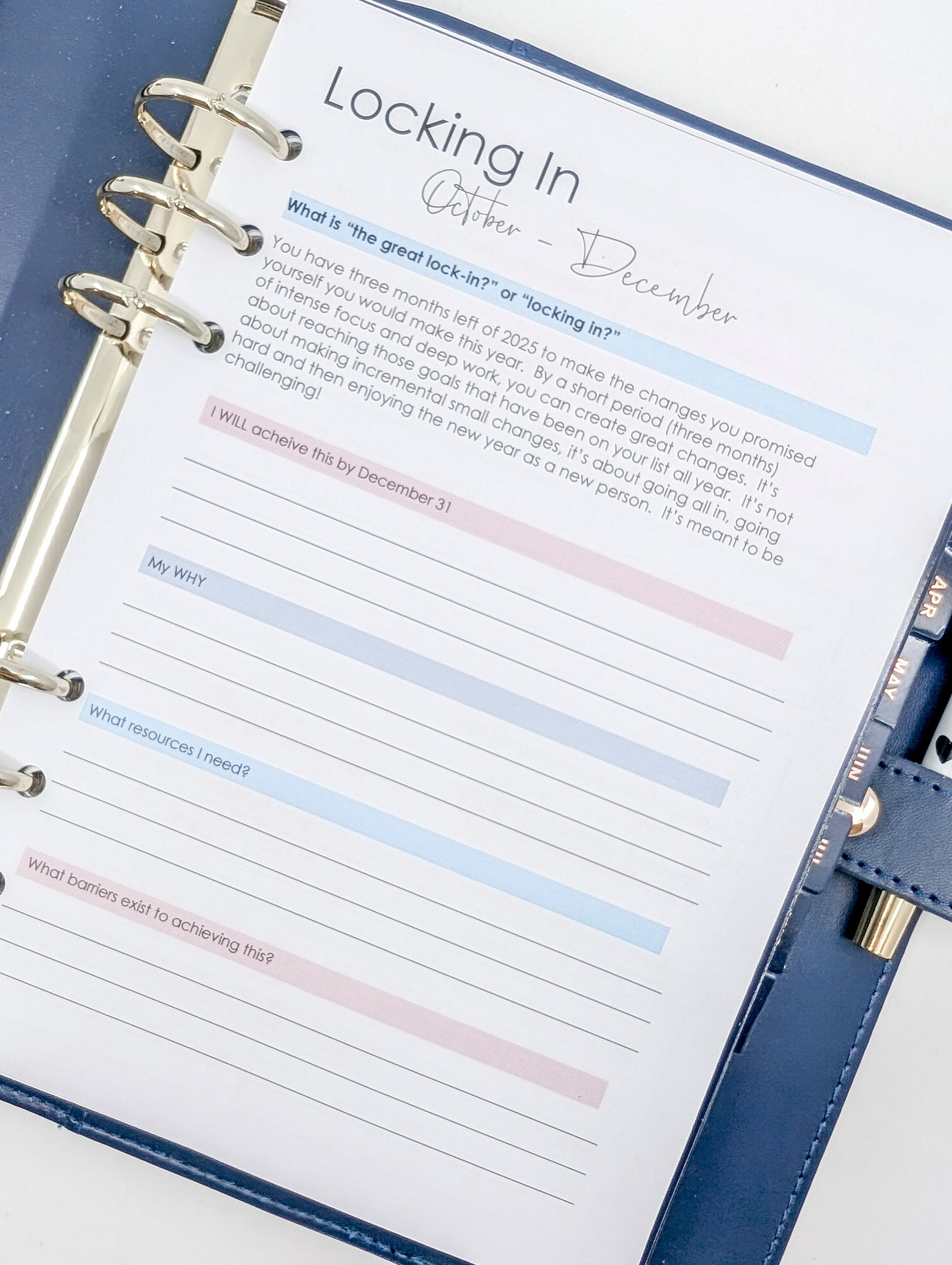 A5 Locking In Insert (Digital Download)