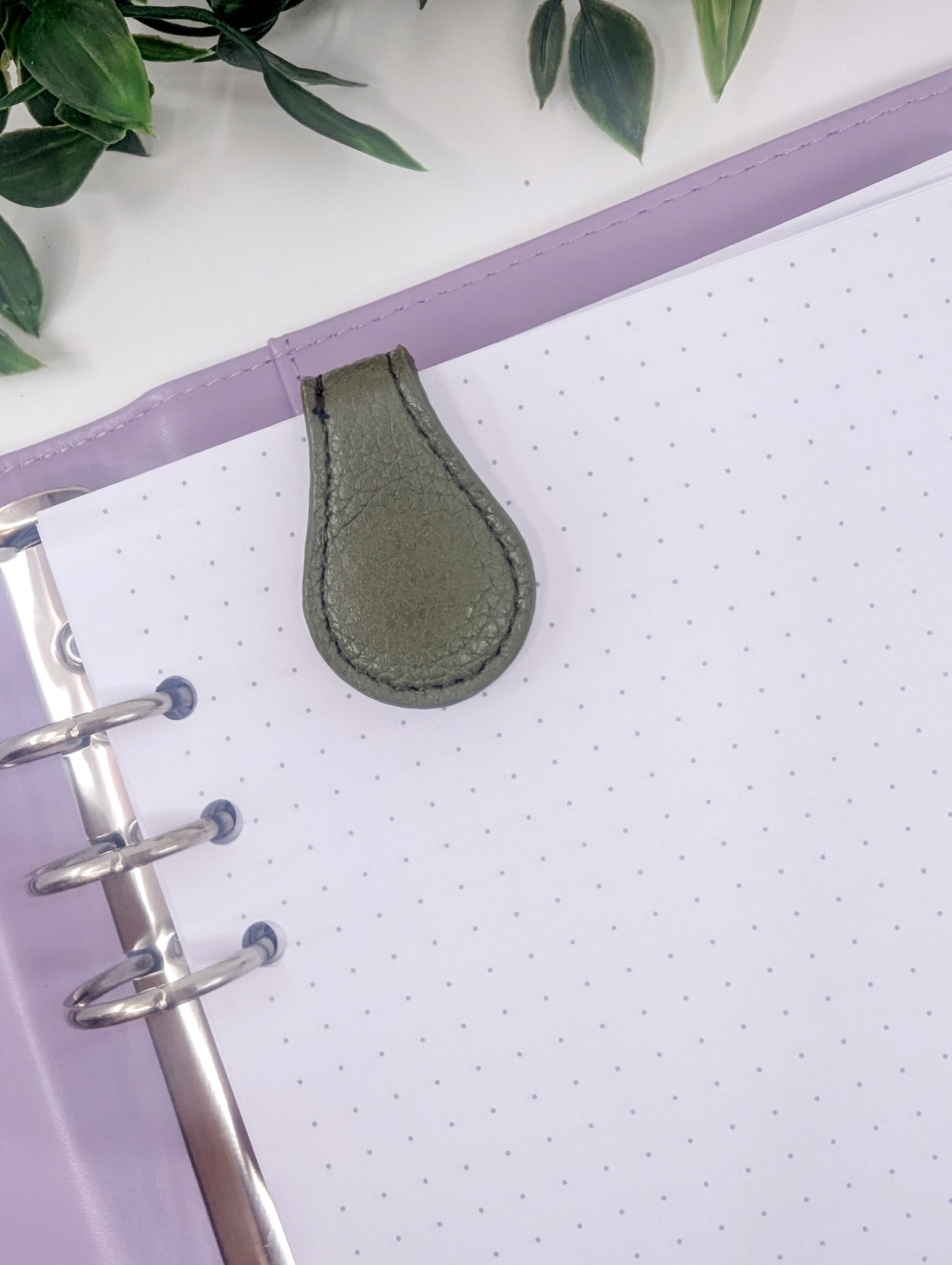 Magnetic Page Marker - Moss Green