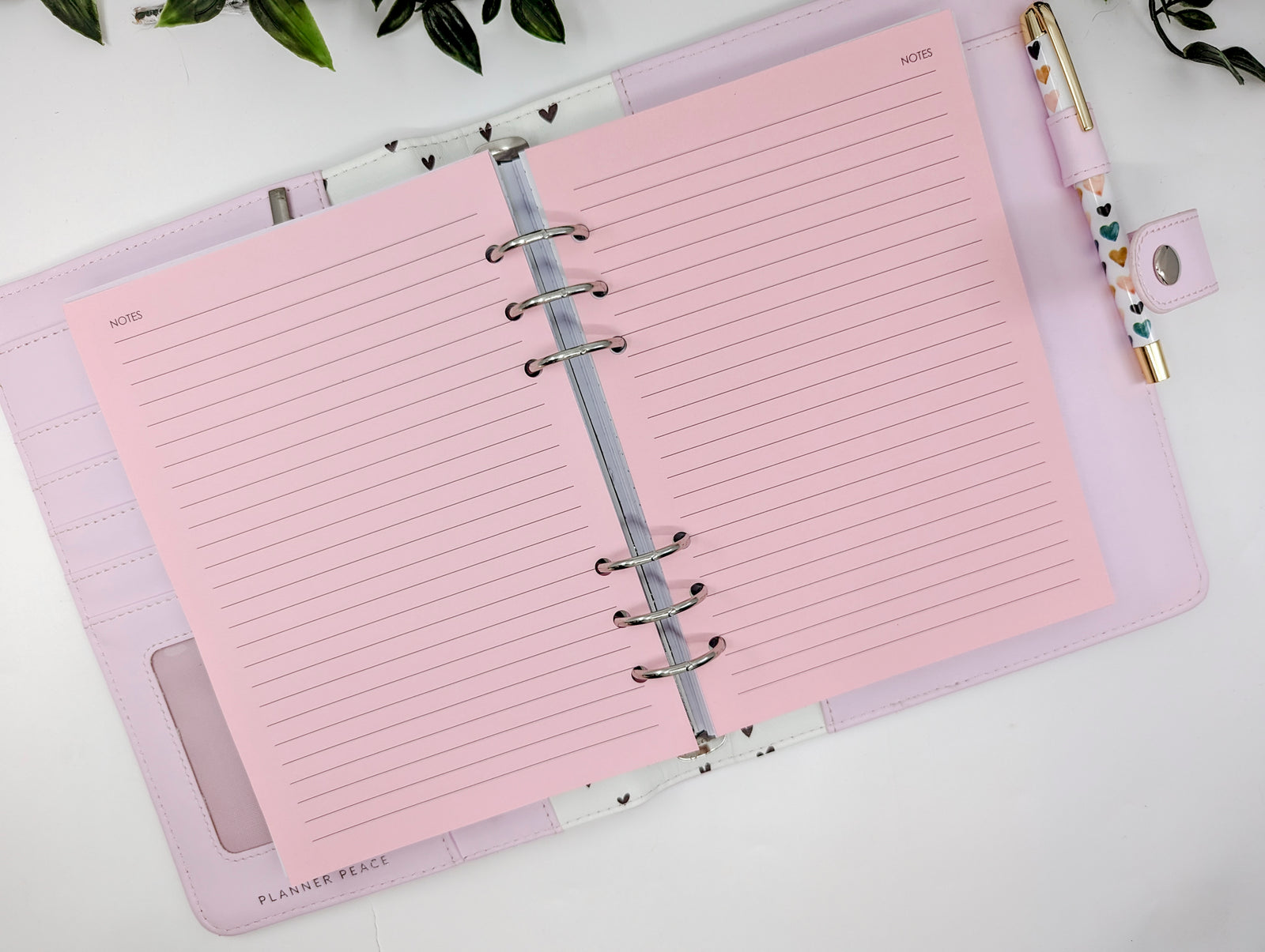 Coloured 125gsm lined notepaper