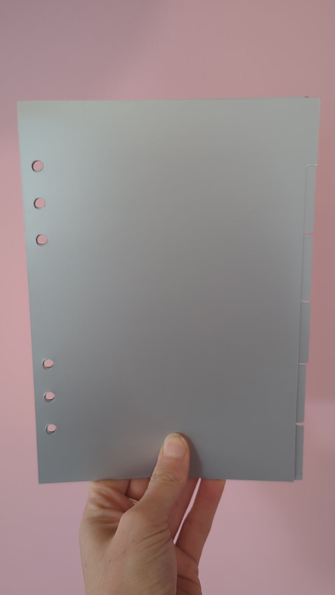 A5 Dividers "Silver" -  6 tab