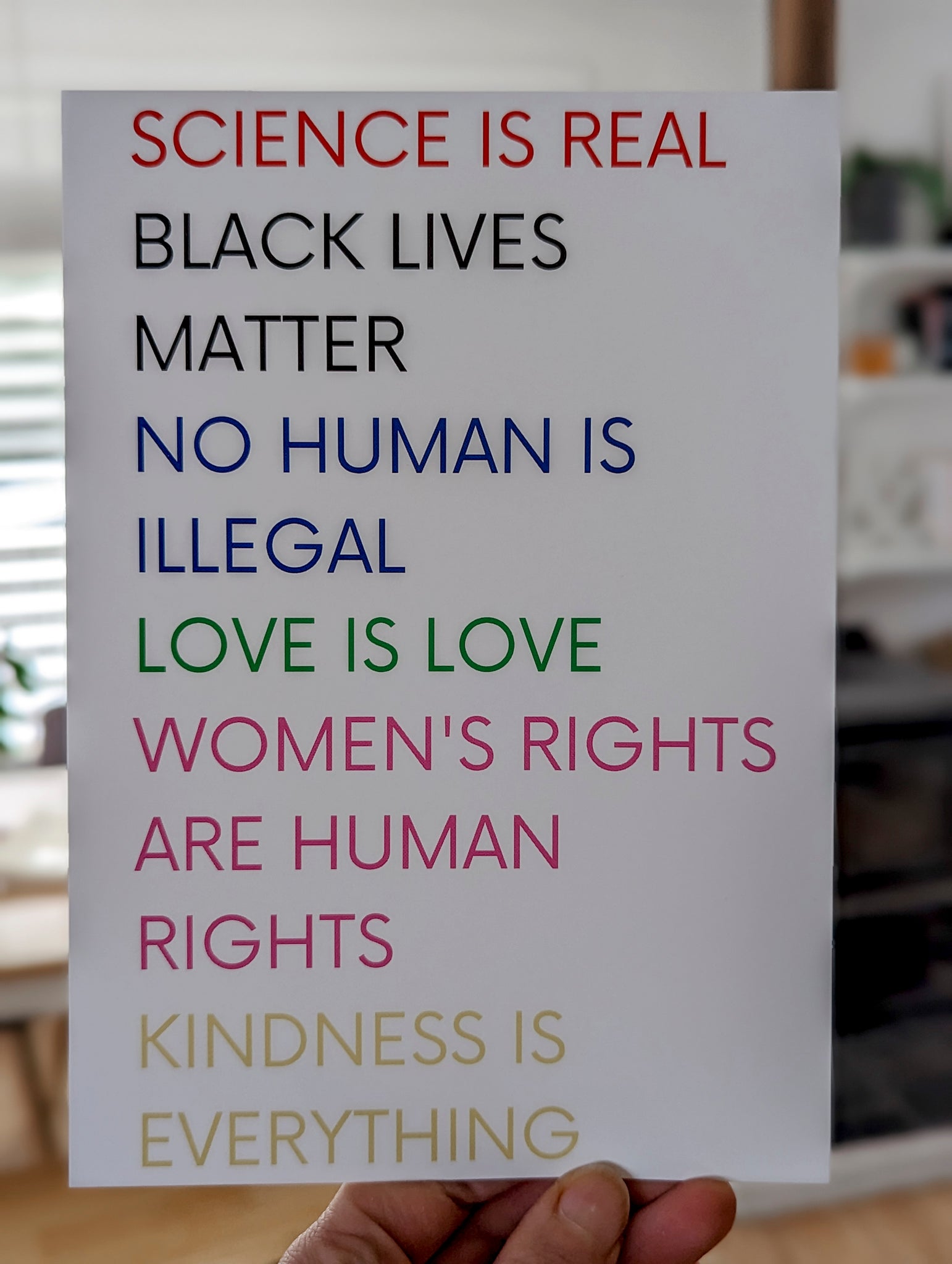 Science is real black lives matter planner dashboard by Planner Peace Australia