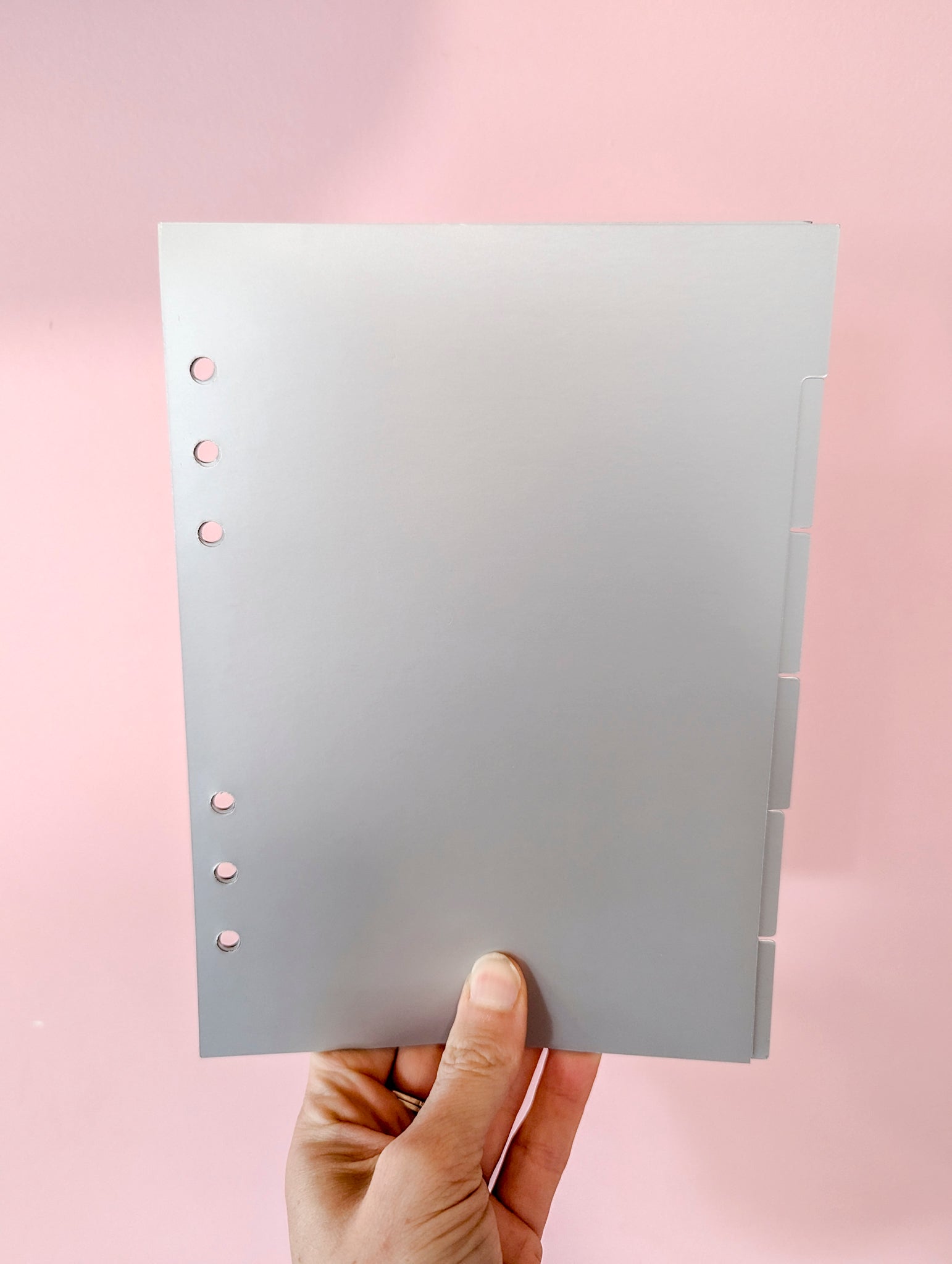 A5 Dividers "Silver" -  6 tab