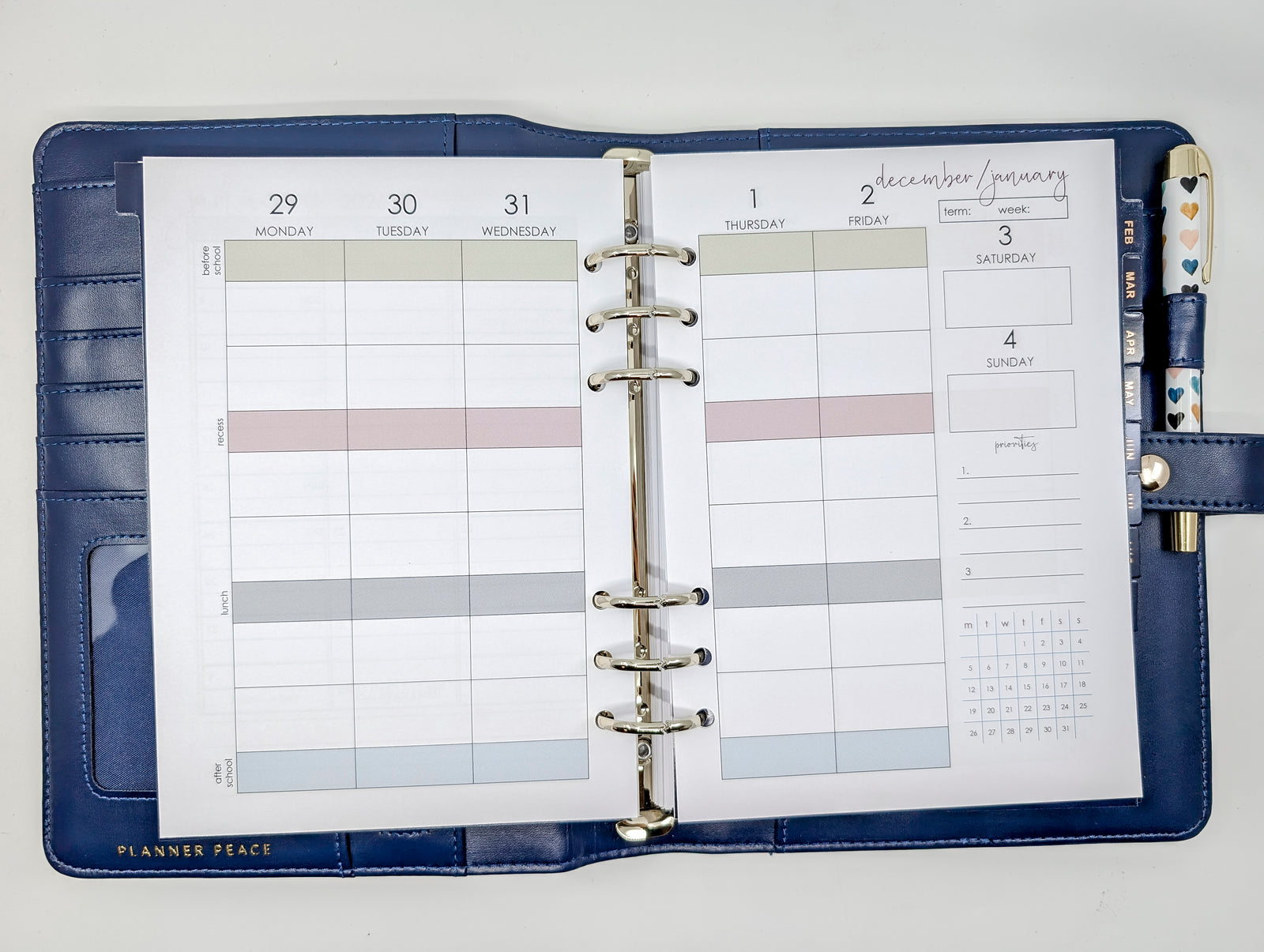 2026 Teacher Planner - Planner, Dividers, Teacher Inserts, Notepad and Stickers