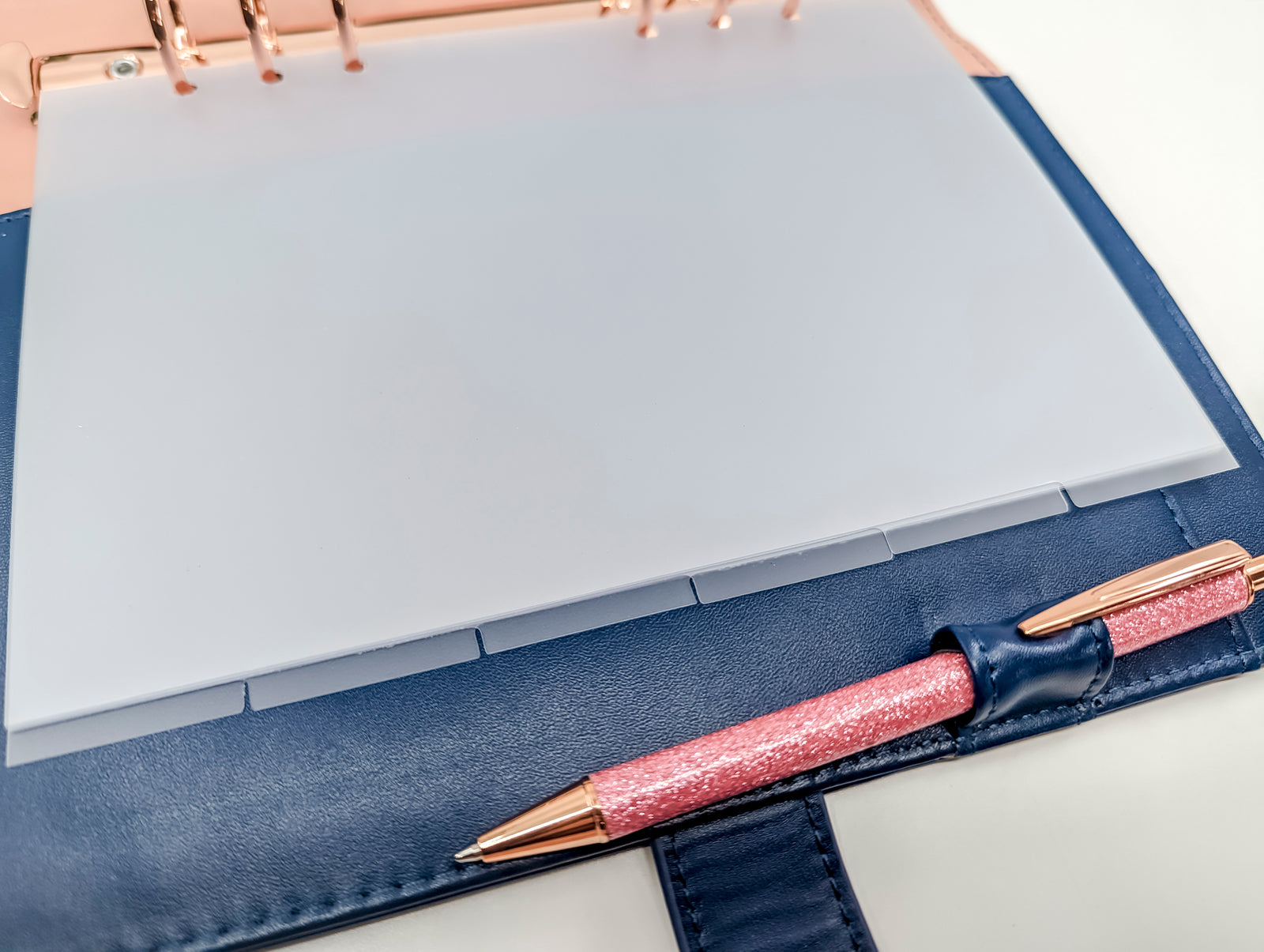 A5 Clear Dividers - 6 blank tab dividers