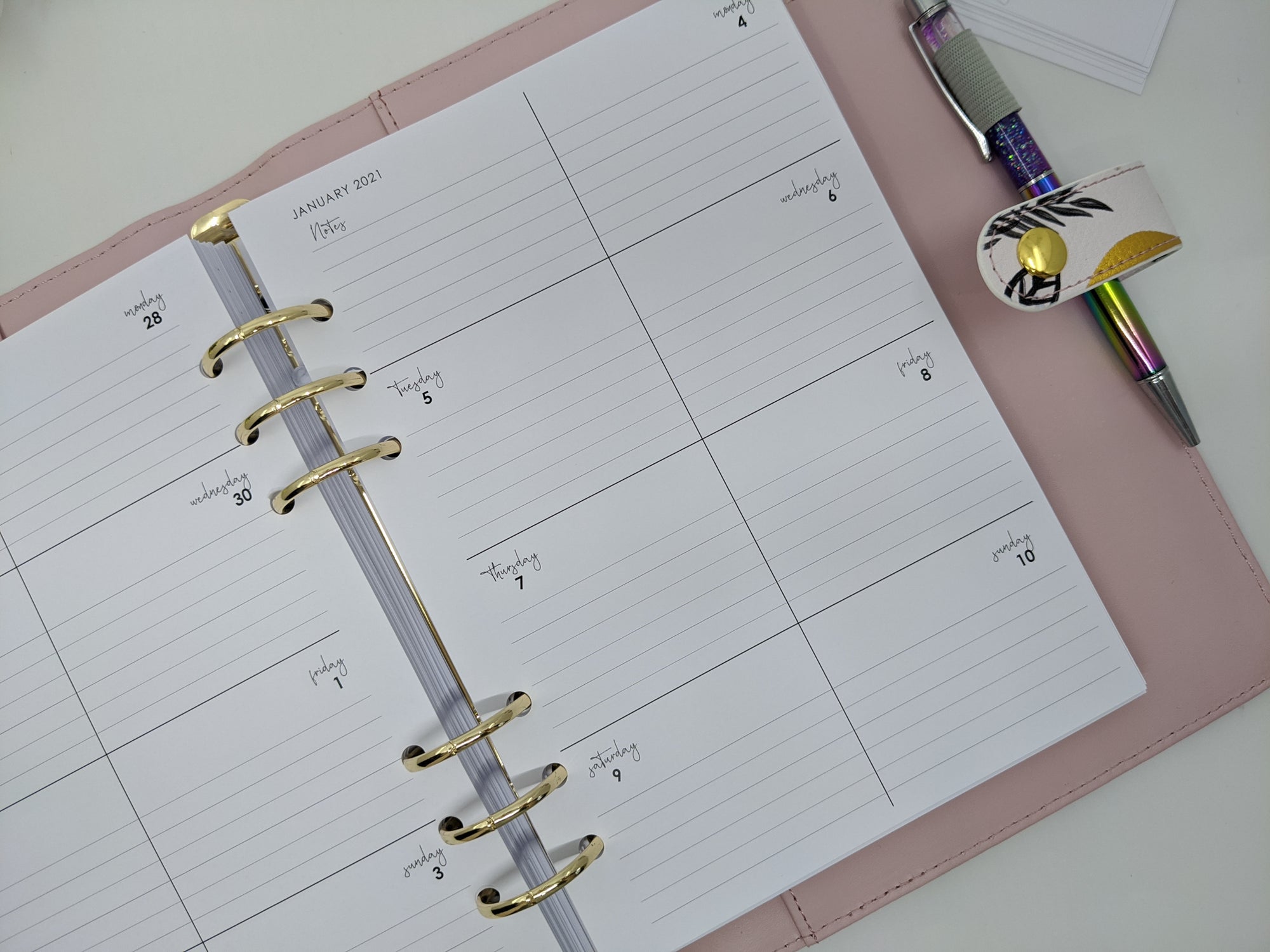 A5 Weekly inserts by Planner Peace Australia