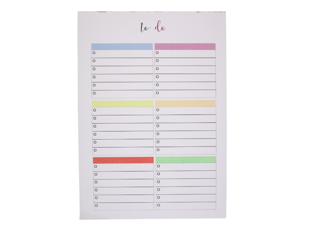 A5 To Do Notepad