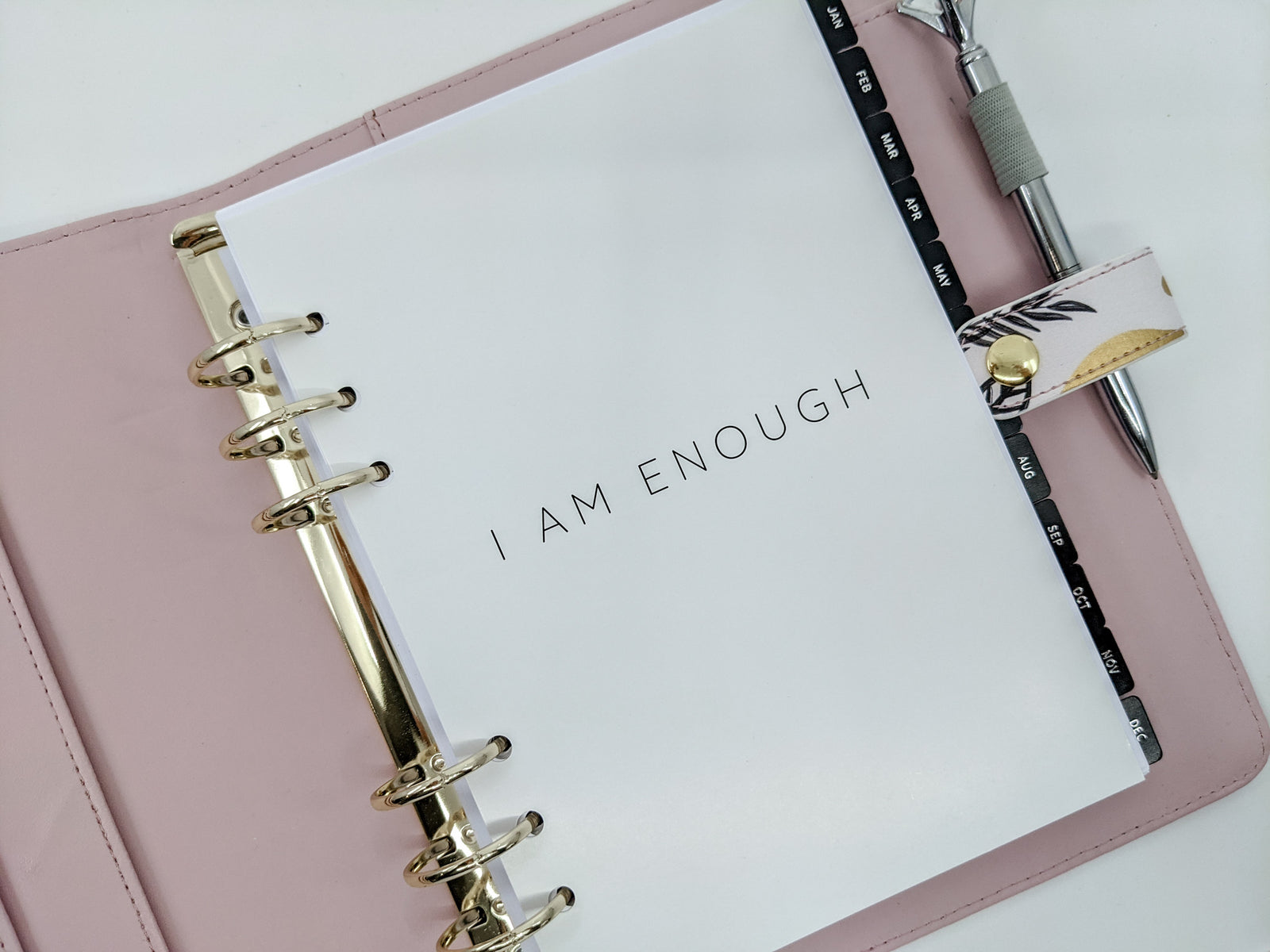 I Am Enough Planner Dashboard (B6 or Personal size)