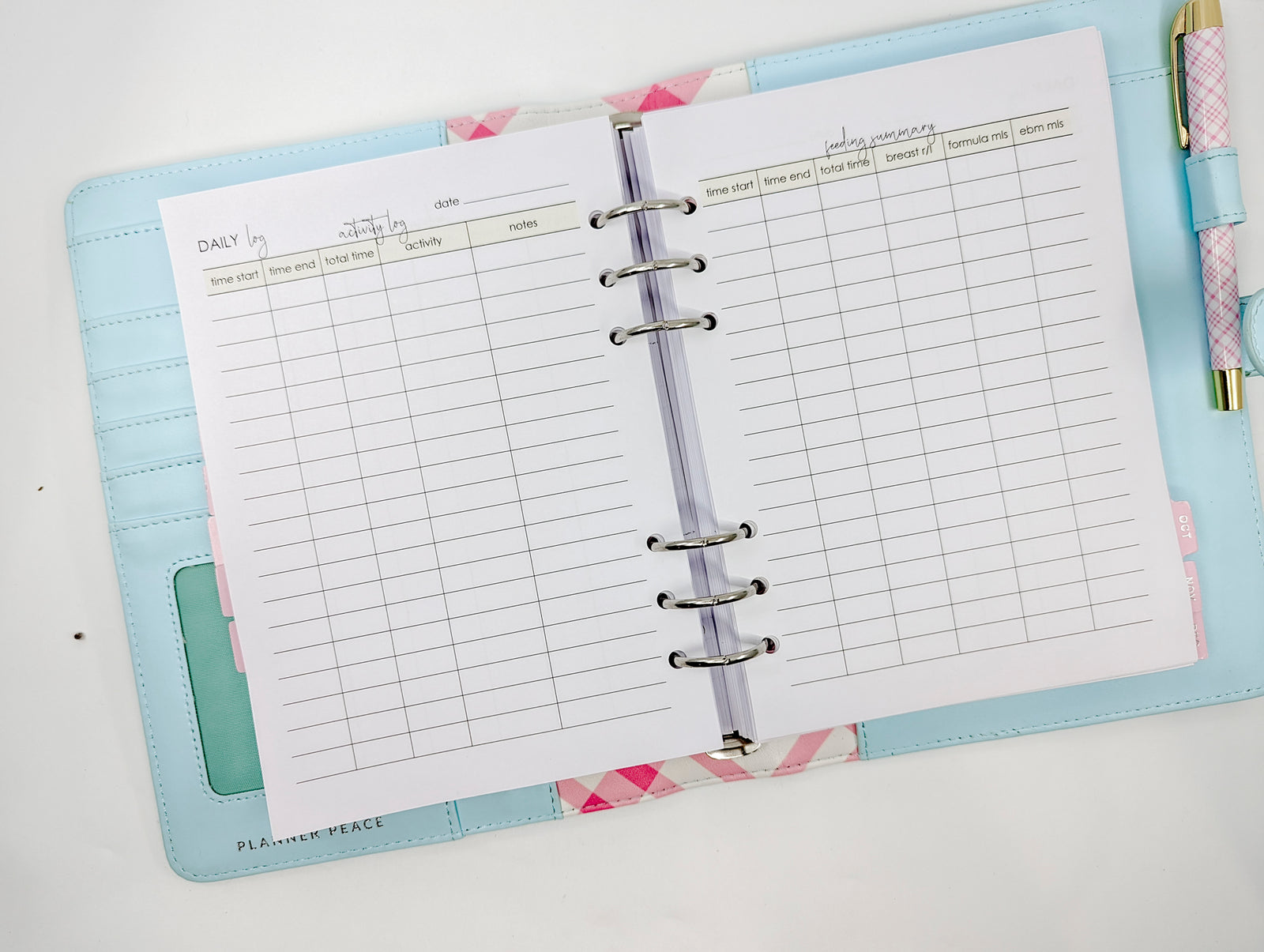 A5 Newborn Baby inserts | 80 pages