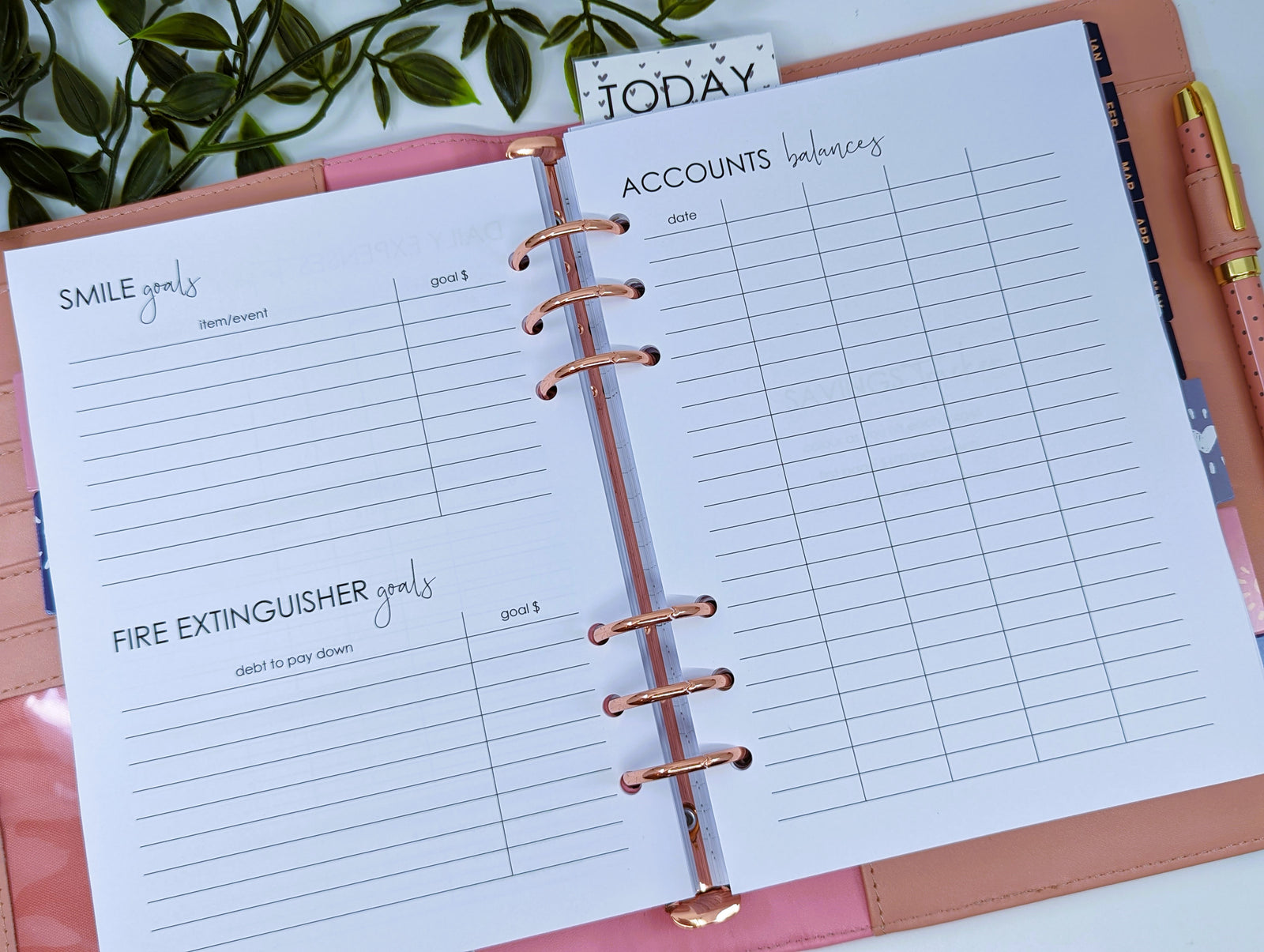 A5 "No Shoes" (Barefoot style) Budget & Finance Pack