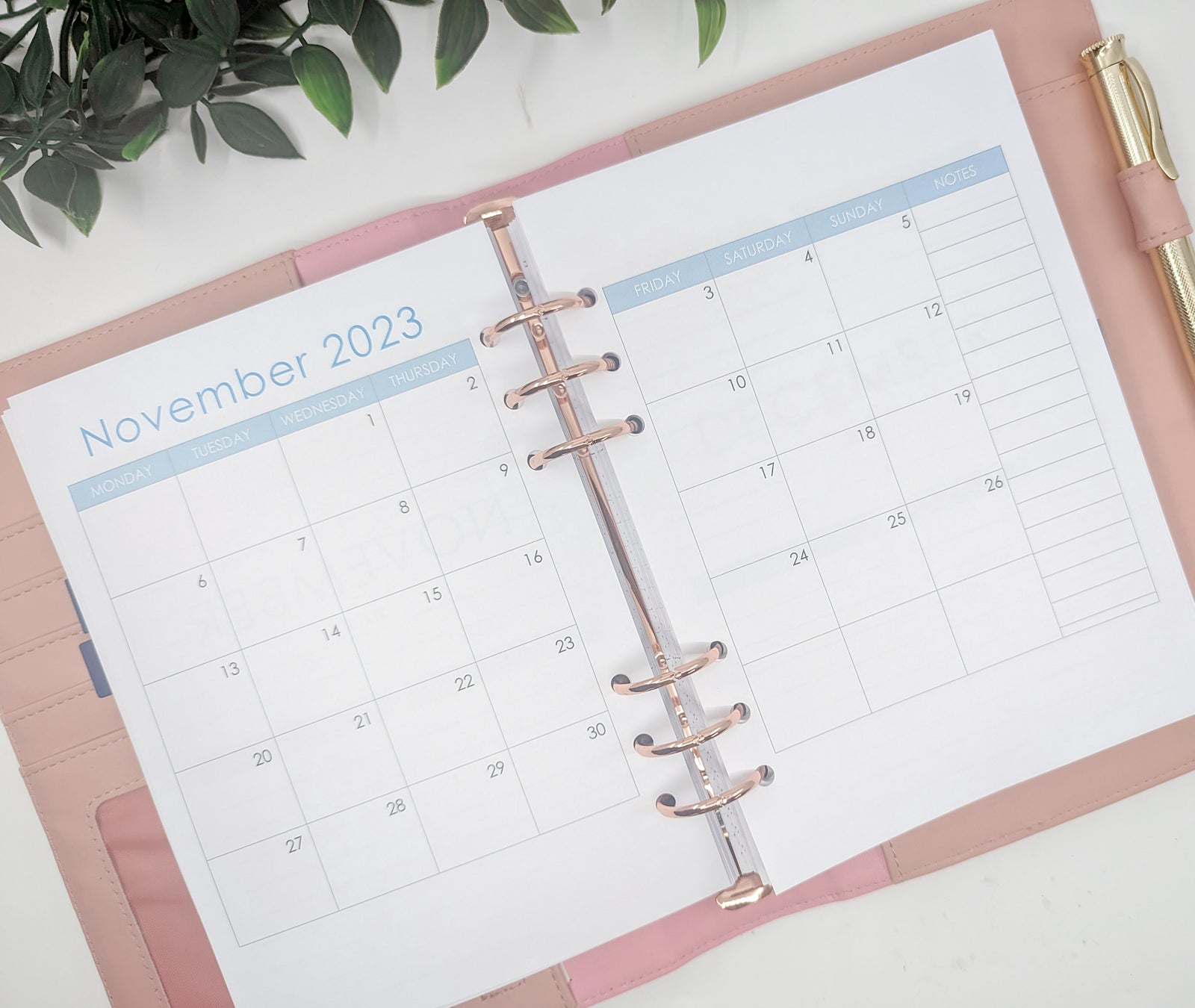 Planner Peace a5 monthly planner