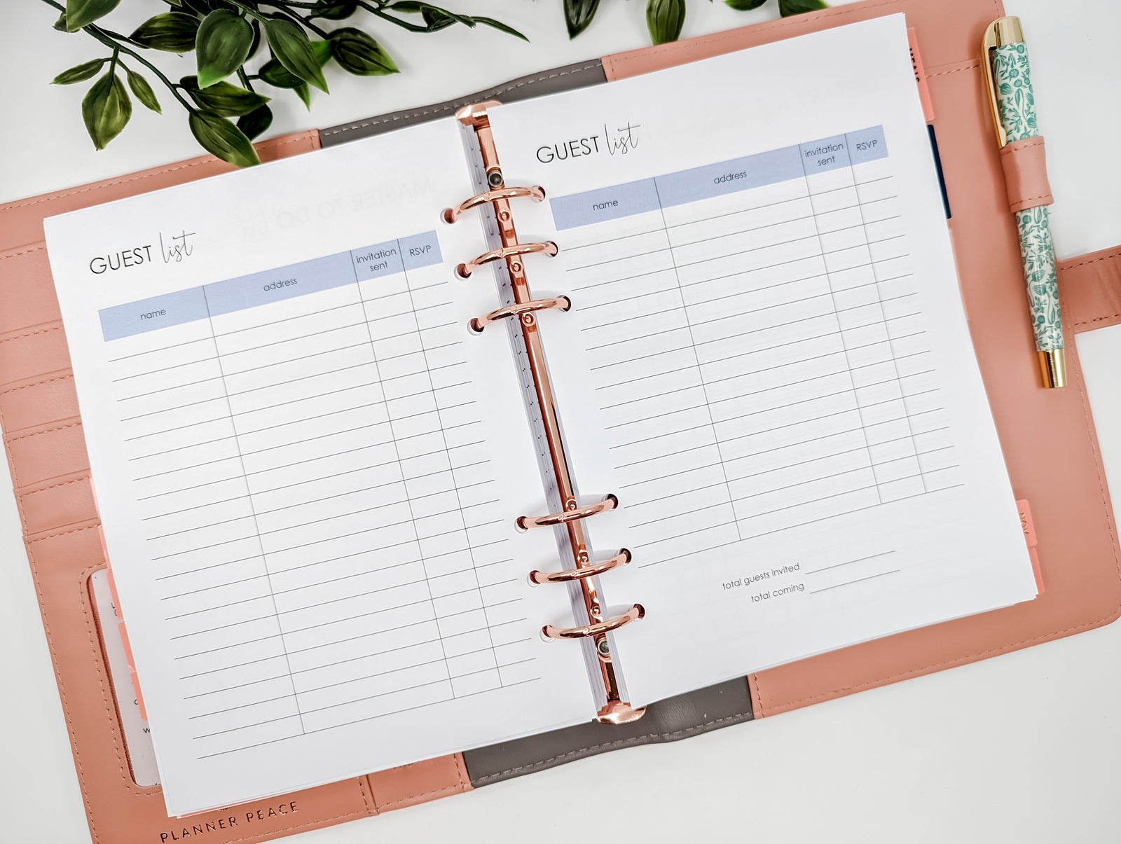 A5 birthday party inserts