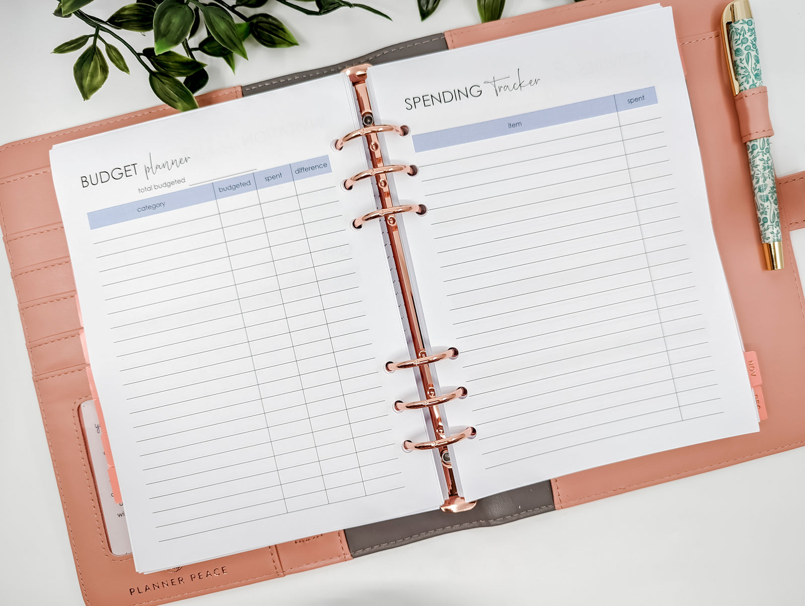 Birthday party planner inserts A5 size