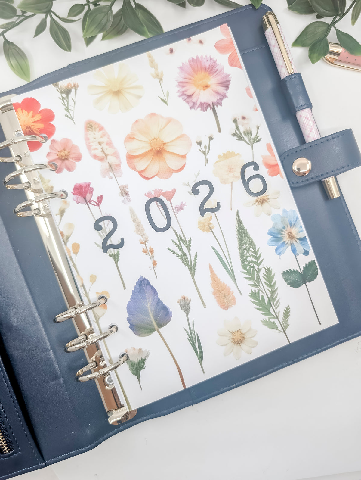 2026 A5 Floral Dashboard