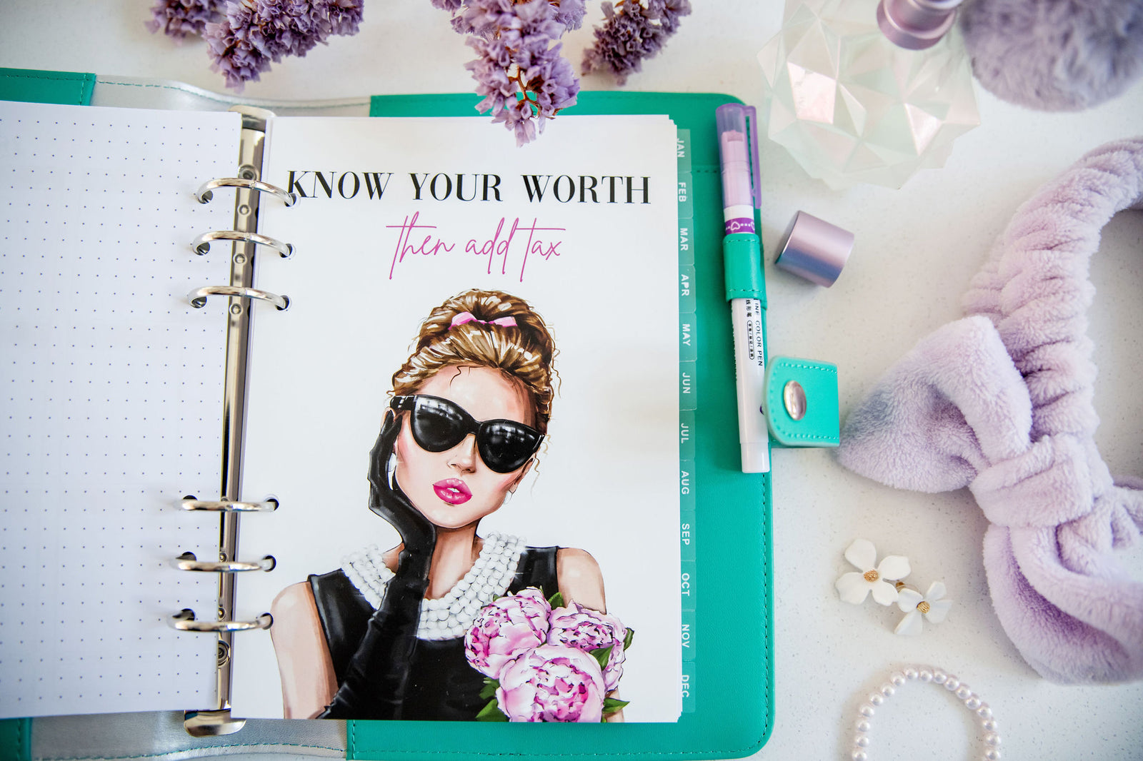 Know Your Worth Planner Dashboard (A5 Size)