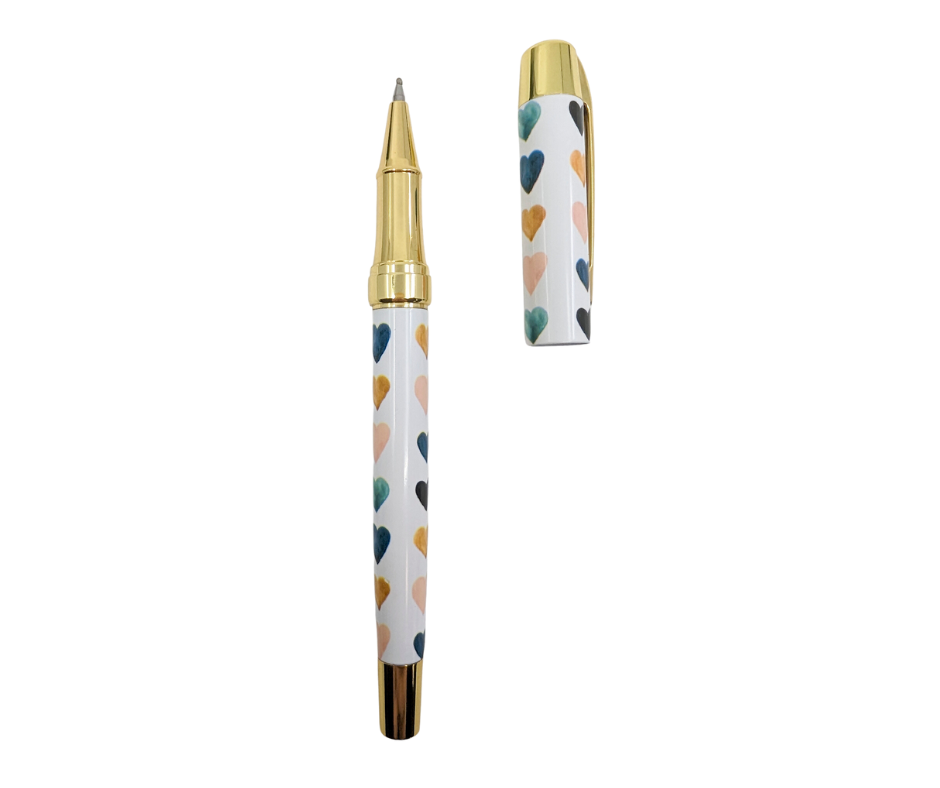 Heart Jewel Roller Ball Pen