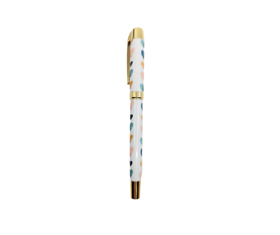 Heart Jewel Roller Ball Pen