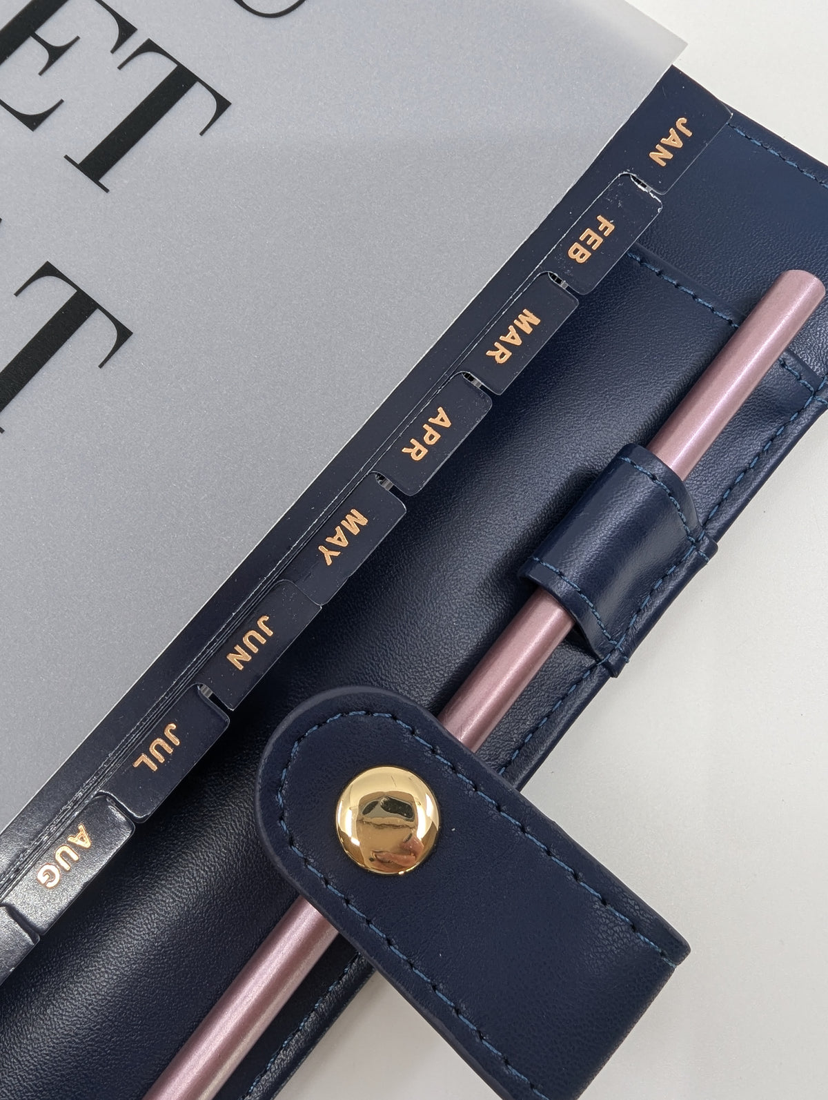 A5 Monthly Dividers  - Navy