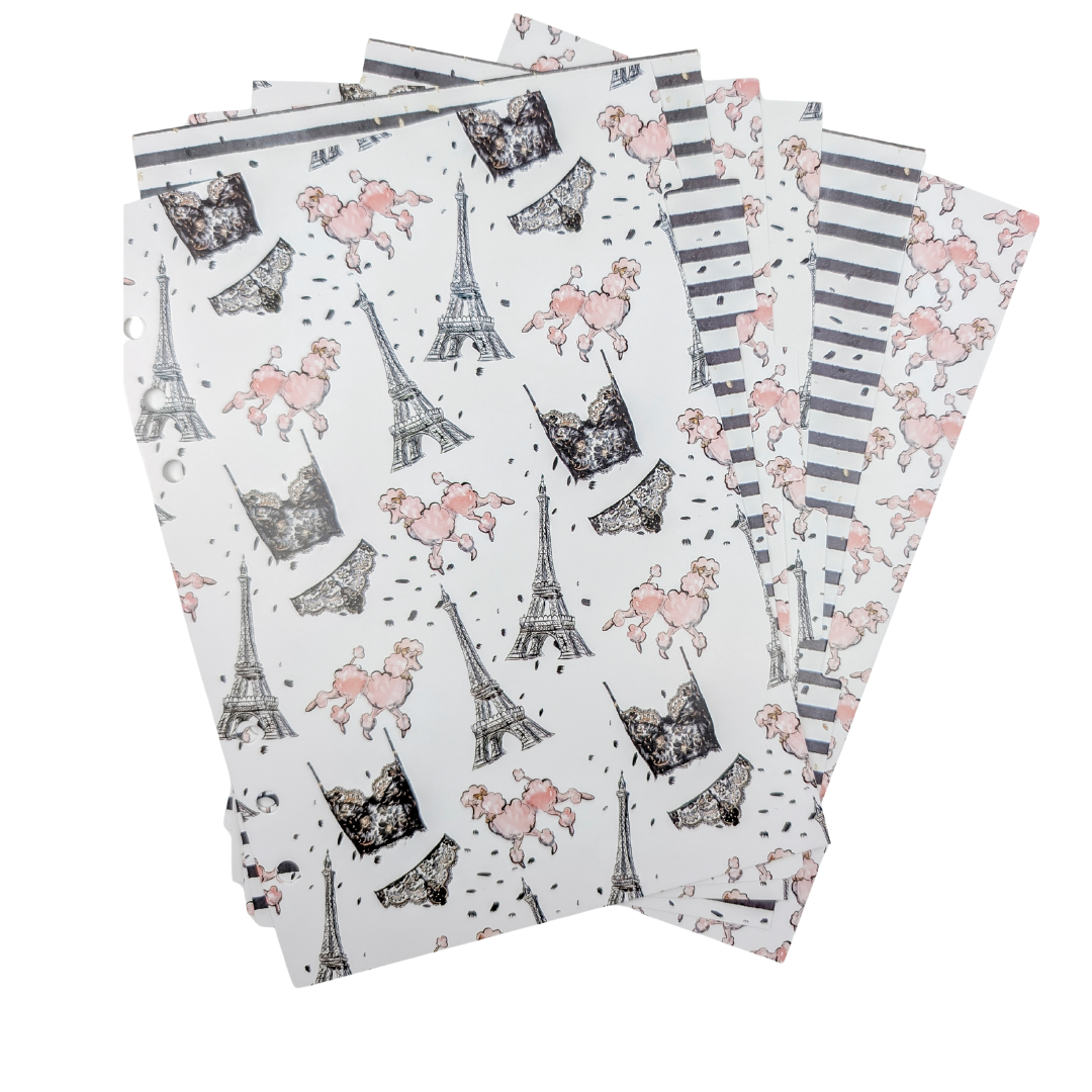 A5 Oui Oui Paris - 6 blank tab dividers