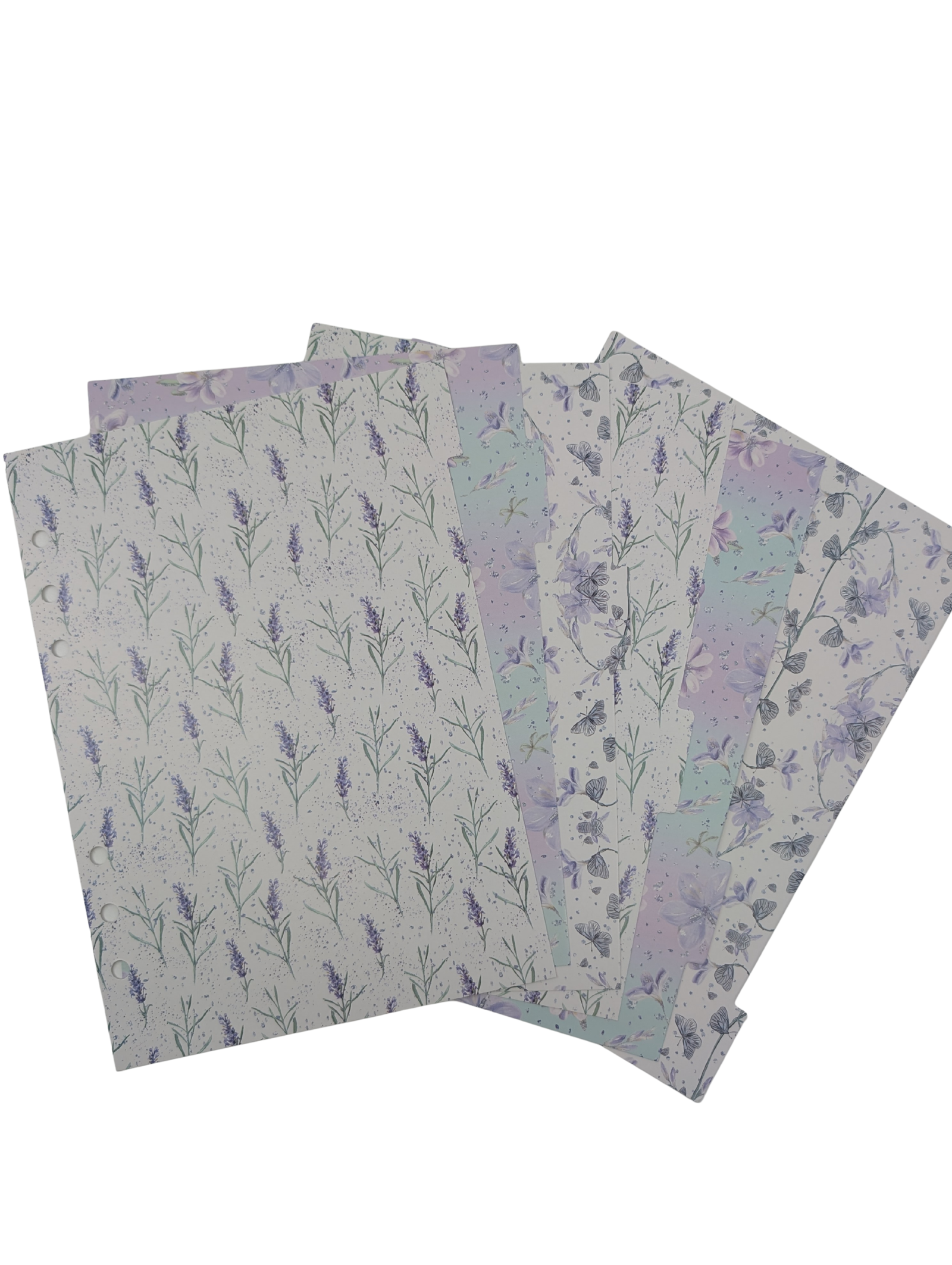 Lavender and Butterflies 6 Tab Dividers