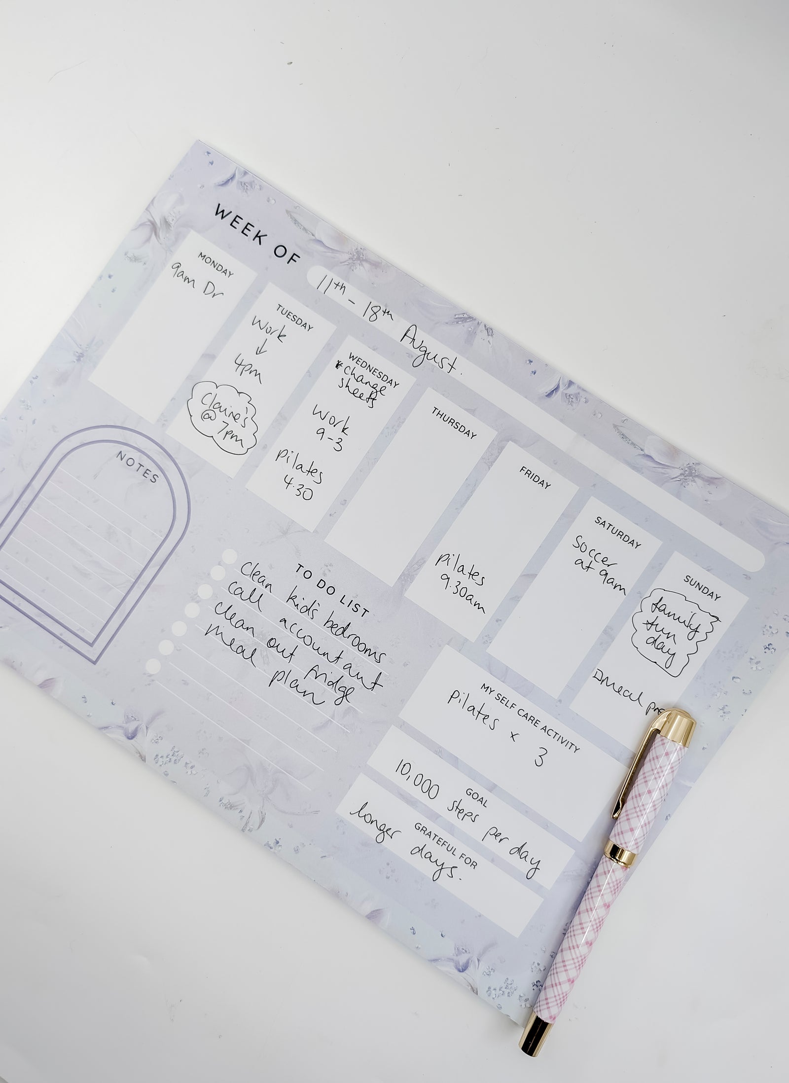 A4 Weekly Planner Desk Notepad