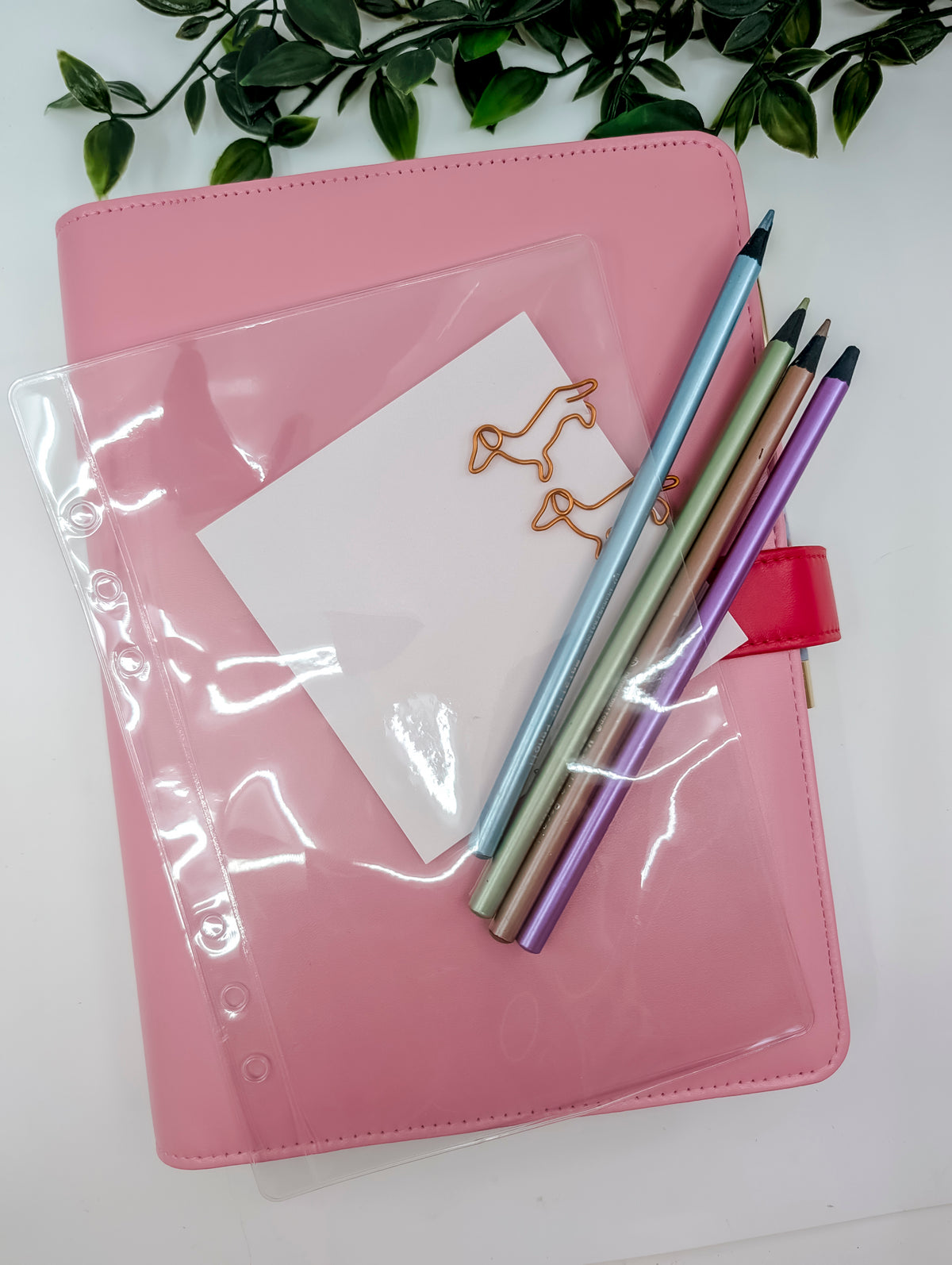 Clear Pocket for Ring Planners - A5 - side loading