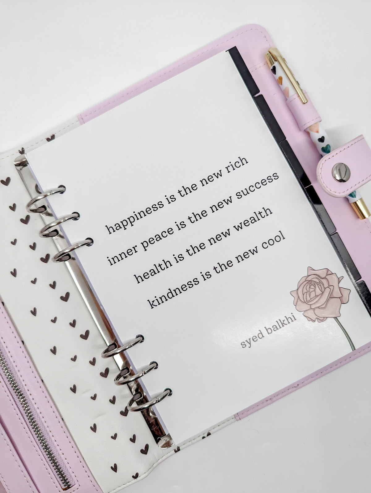 A5 Happiness is the New Rich Dashboard (A5 size)