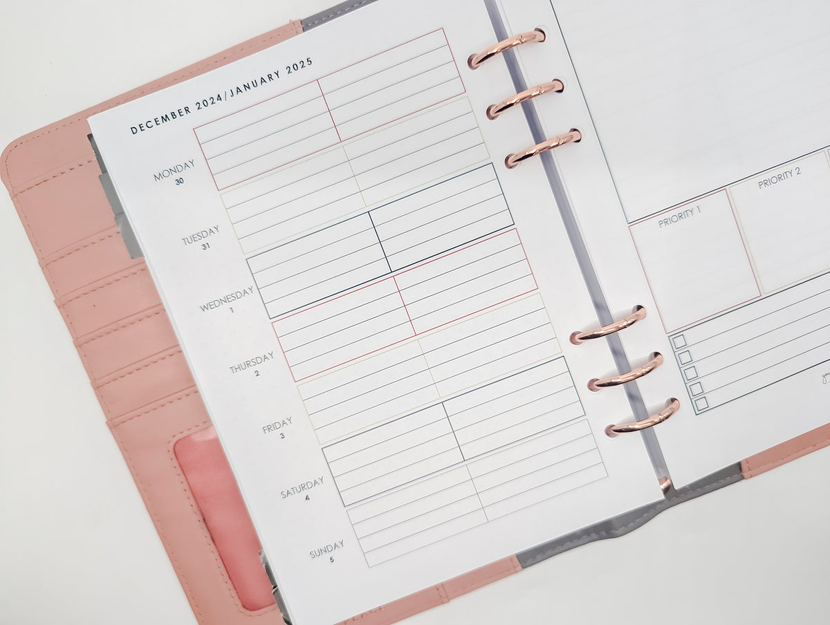 A5 ADHD Weekly Layout