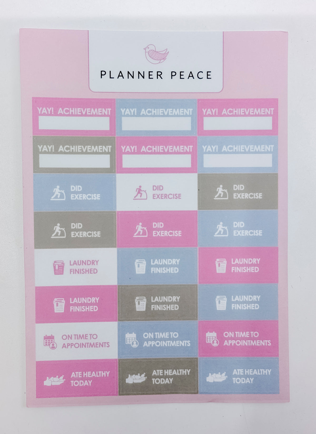 Planner Peace Sticker Sheet Pack - ADHD - 5 sheets