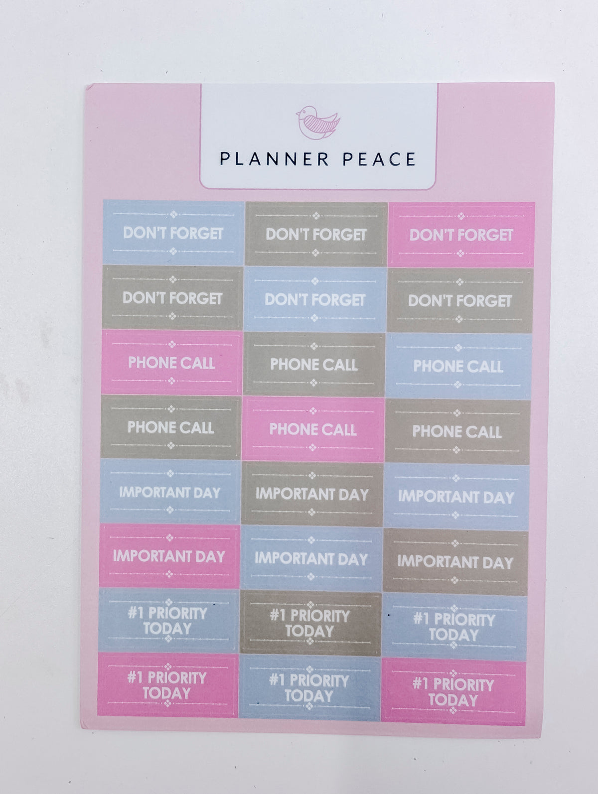 Planner Peace Sticker Sheet Pack - ADHD - 5 sheets