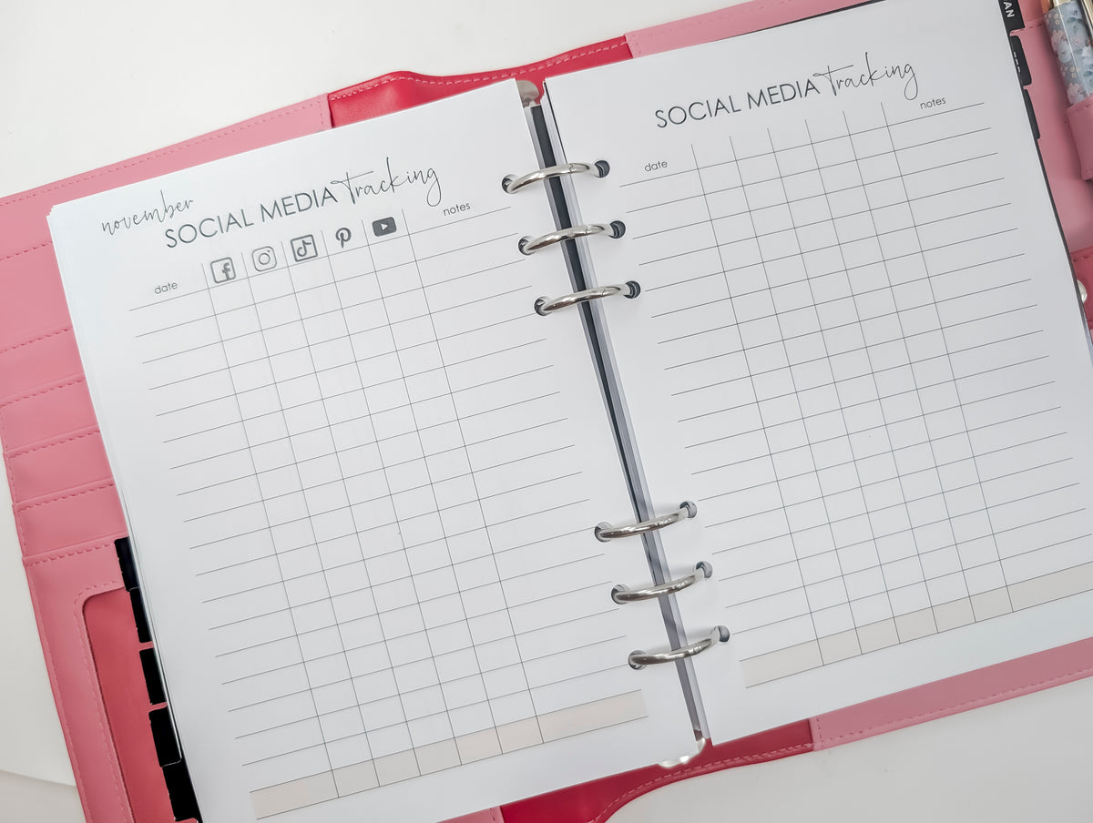 Business Planner Bundle - Planner and Dividers included