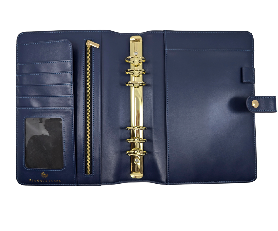 Classic Navy Quilted A5 Planner
