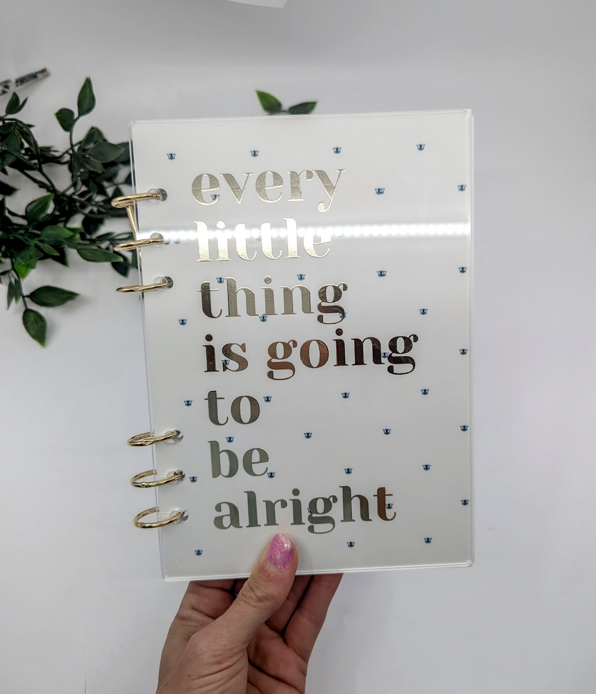 DIY Binder or Notebook Kit - Back and Front Cover and Binder Rings