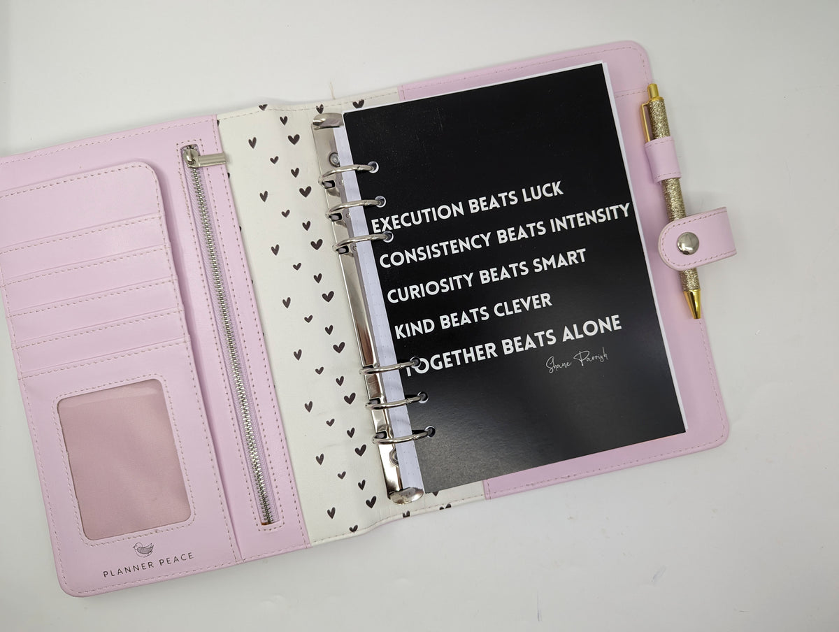 Execution Beats Luck, Consistency Beats Intensity Planner Dashboard