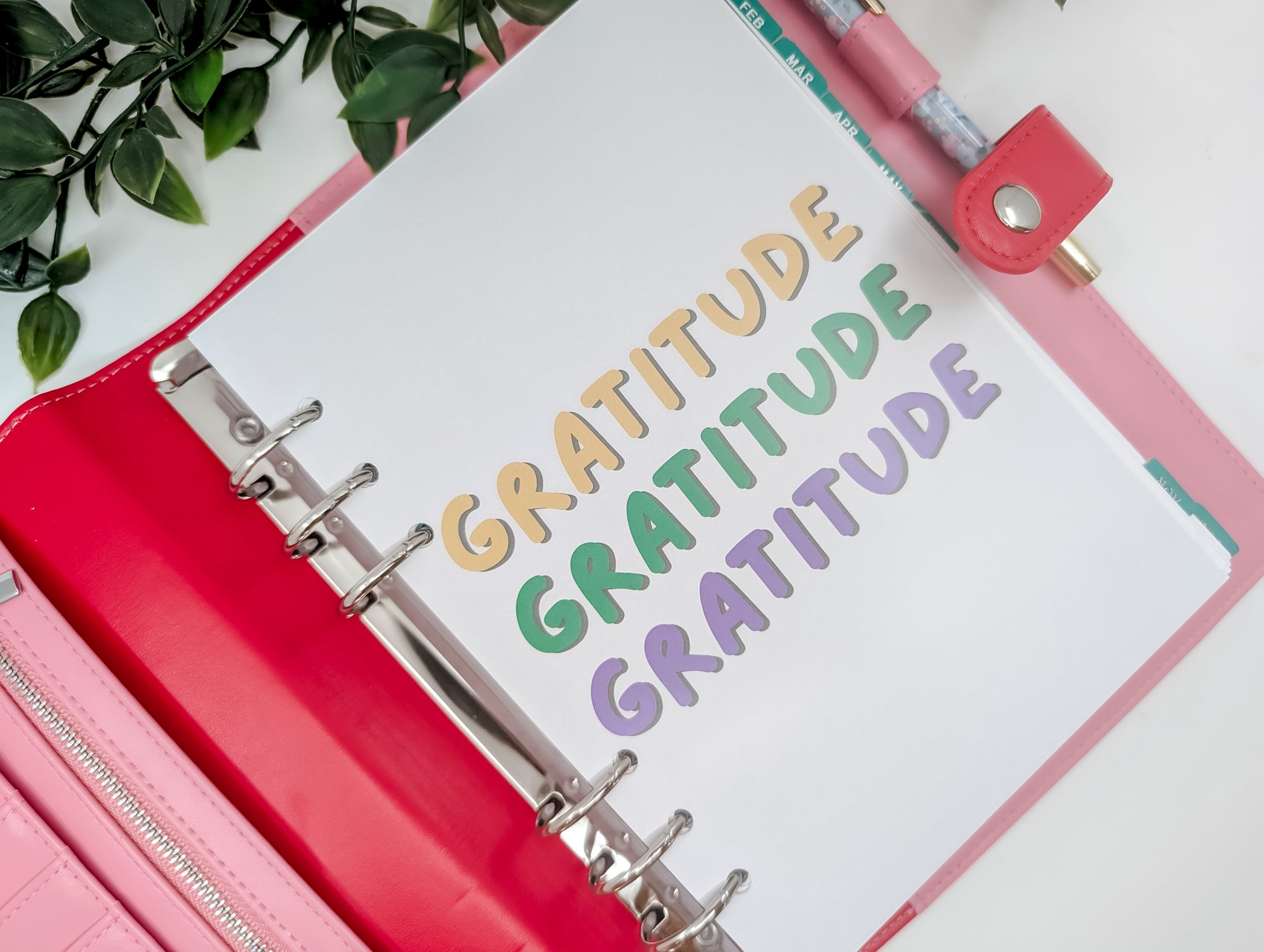 A5 Gratitude Gratitude Gratitude Dashboard (A5 size)