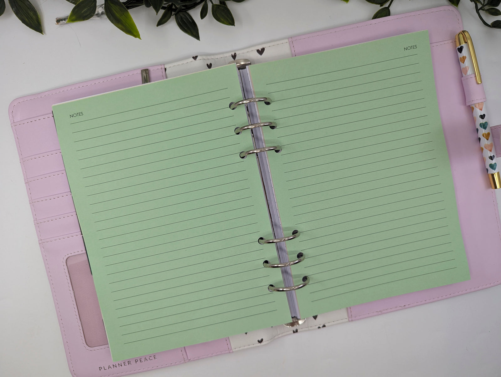 Coloured 125gsm lined notepaper