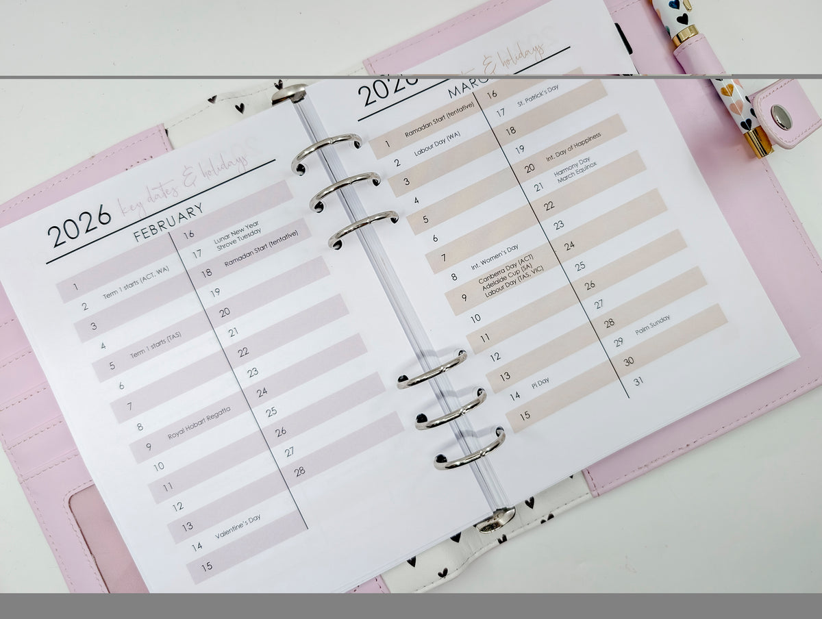 A5 2026 Key Dates and Holidays