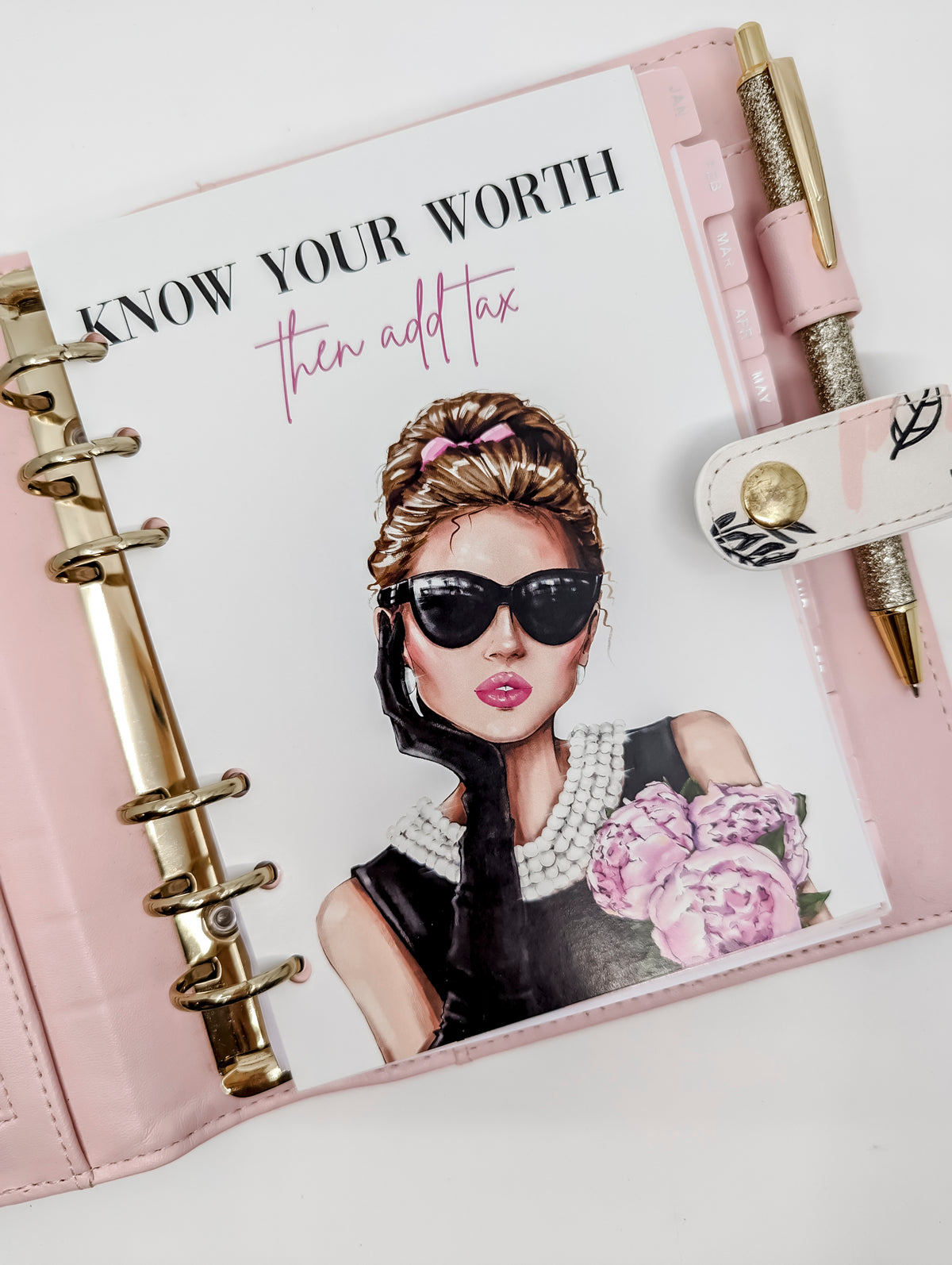 Know Your Worth Planner Dashboard (B6 or Personal Size)