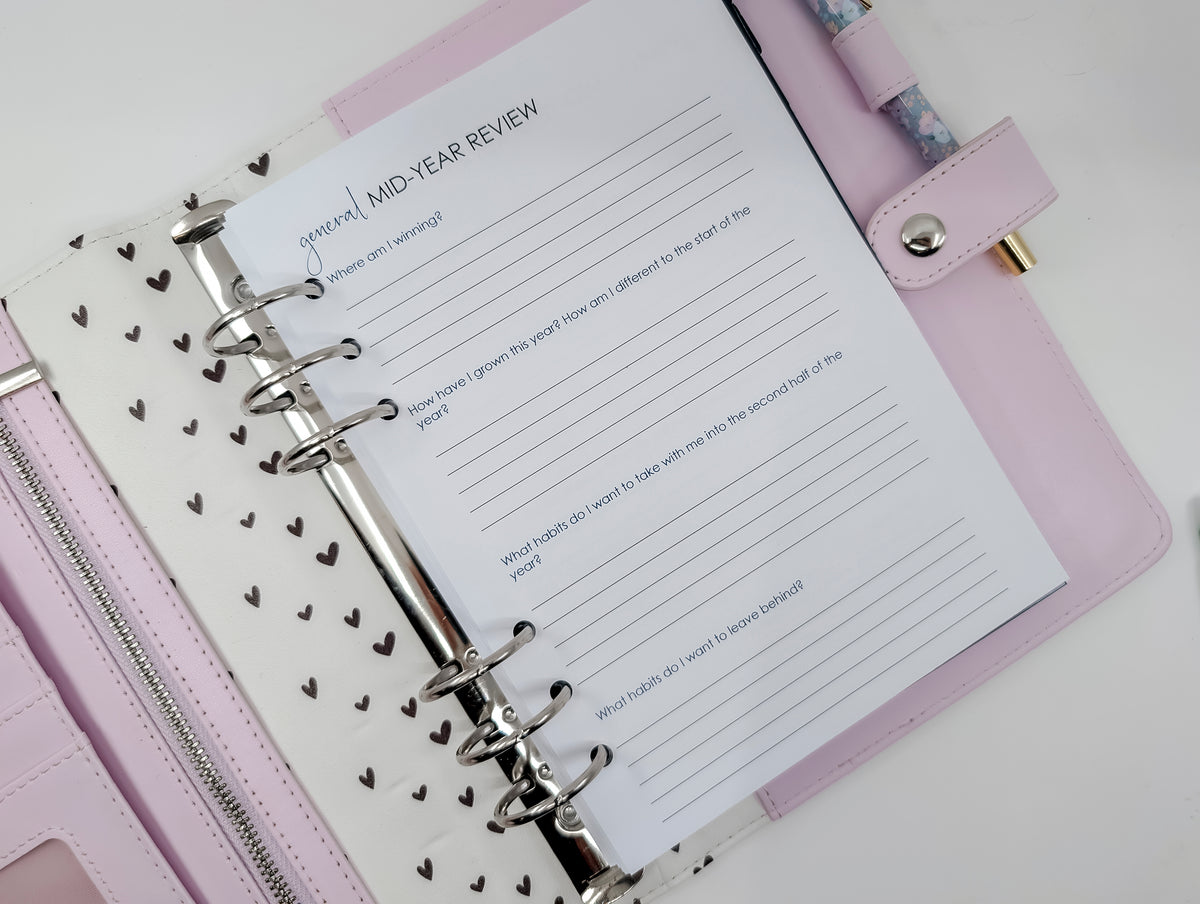 A5 Mid Year Review Inserts