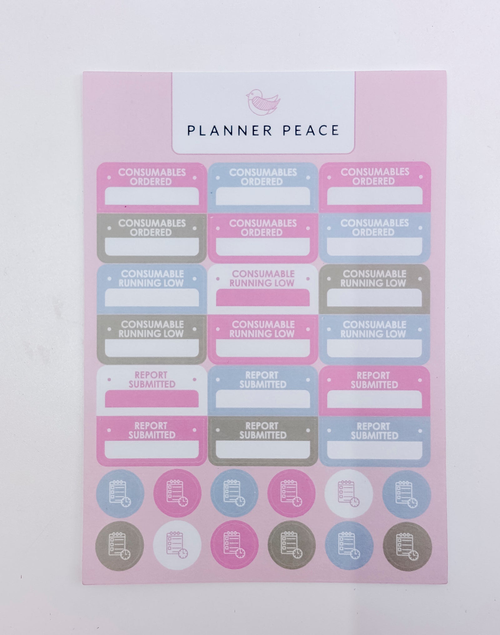 Planner Peace Sticker Sheet Pack - NDIS - 5 sheets