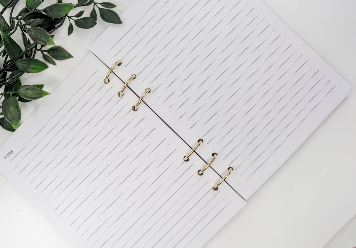 DIY Binder or Notebook Kit - Back and Front Cover and Binder Rings