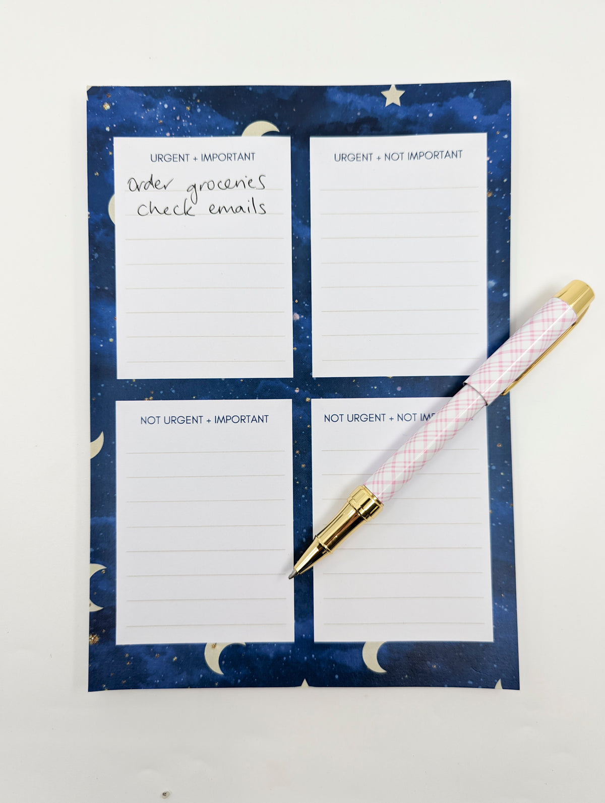 Urgent/Important Notepad