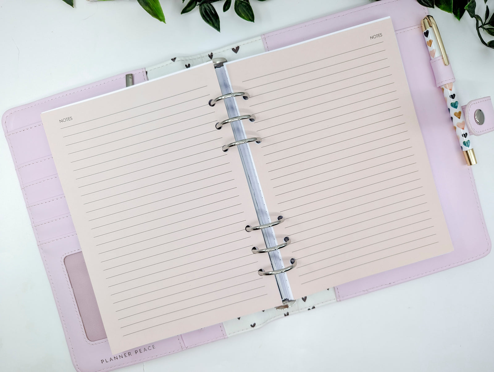 Coloured 125gsm lined notepaper