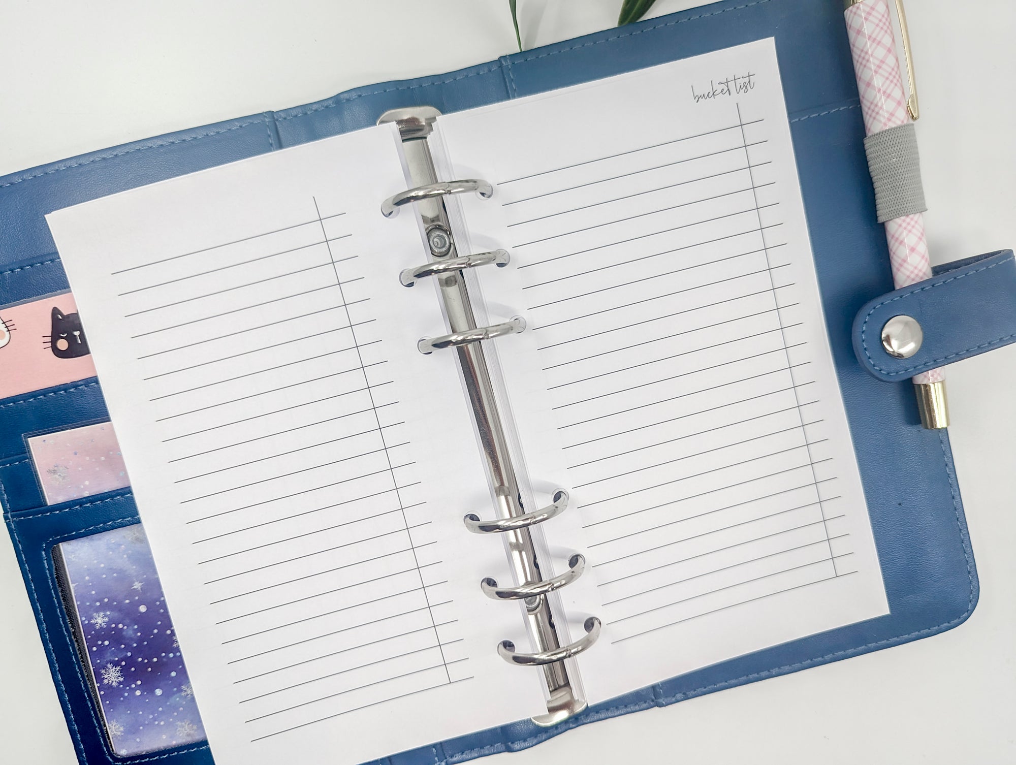 Personal Size Bucket List planner inserts